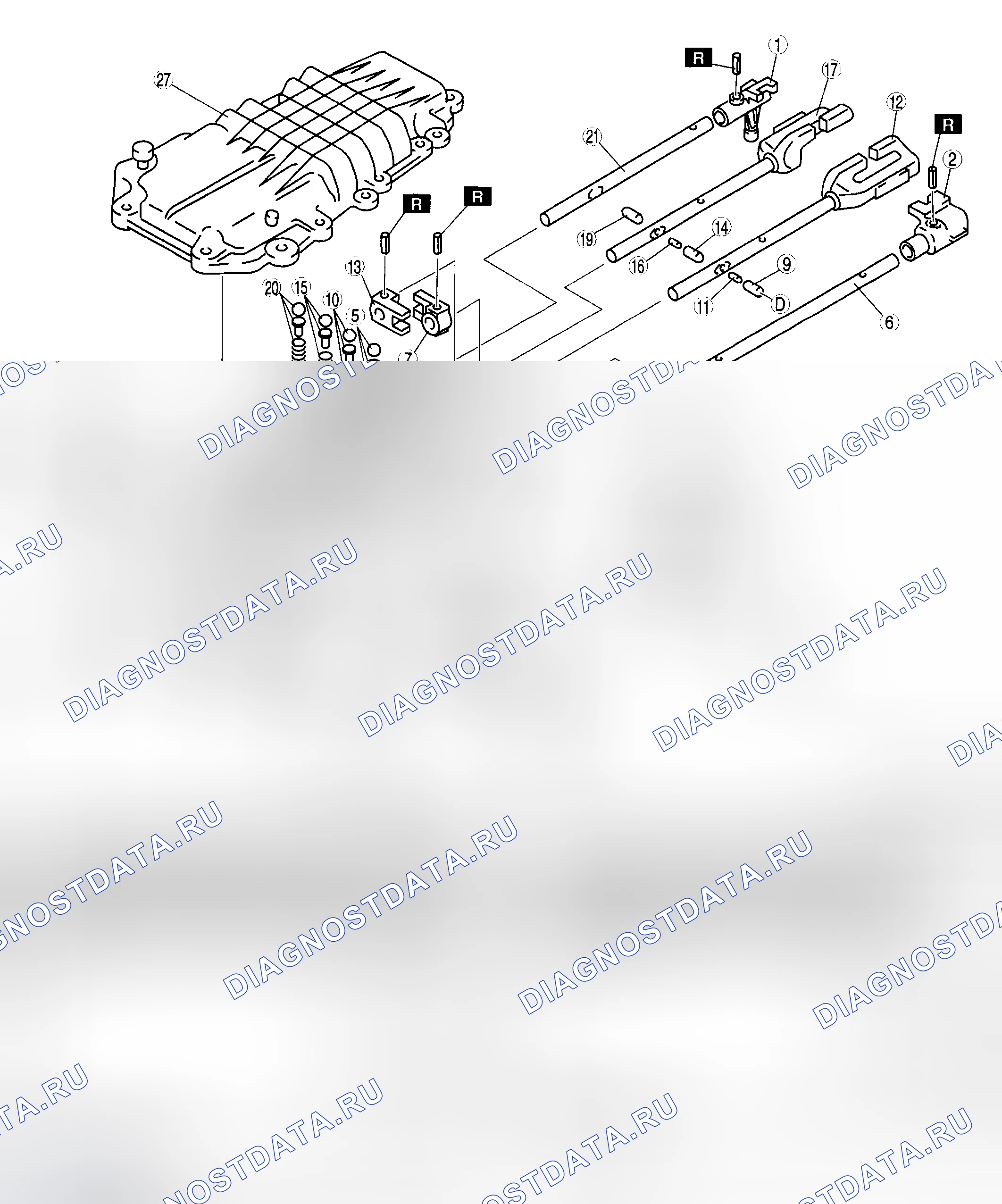 Рис. 165: КОМПОНЕНТ Переключение В СБОРЕ. Mazda MX-5 NC рестайлинг