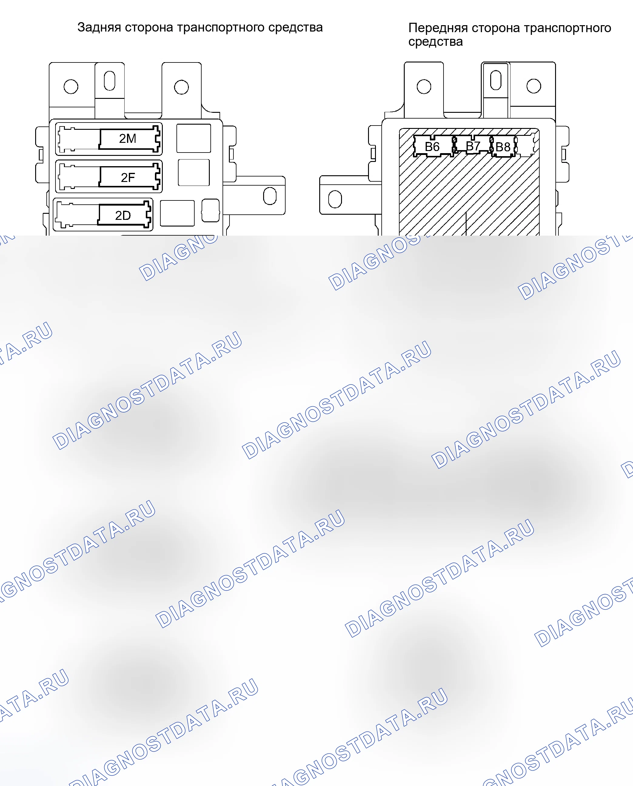 Рис. 74: КЛЕММЫ ЭБУ. Toyota Camry Solara II