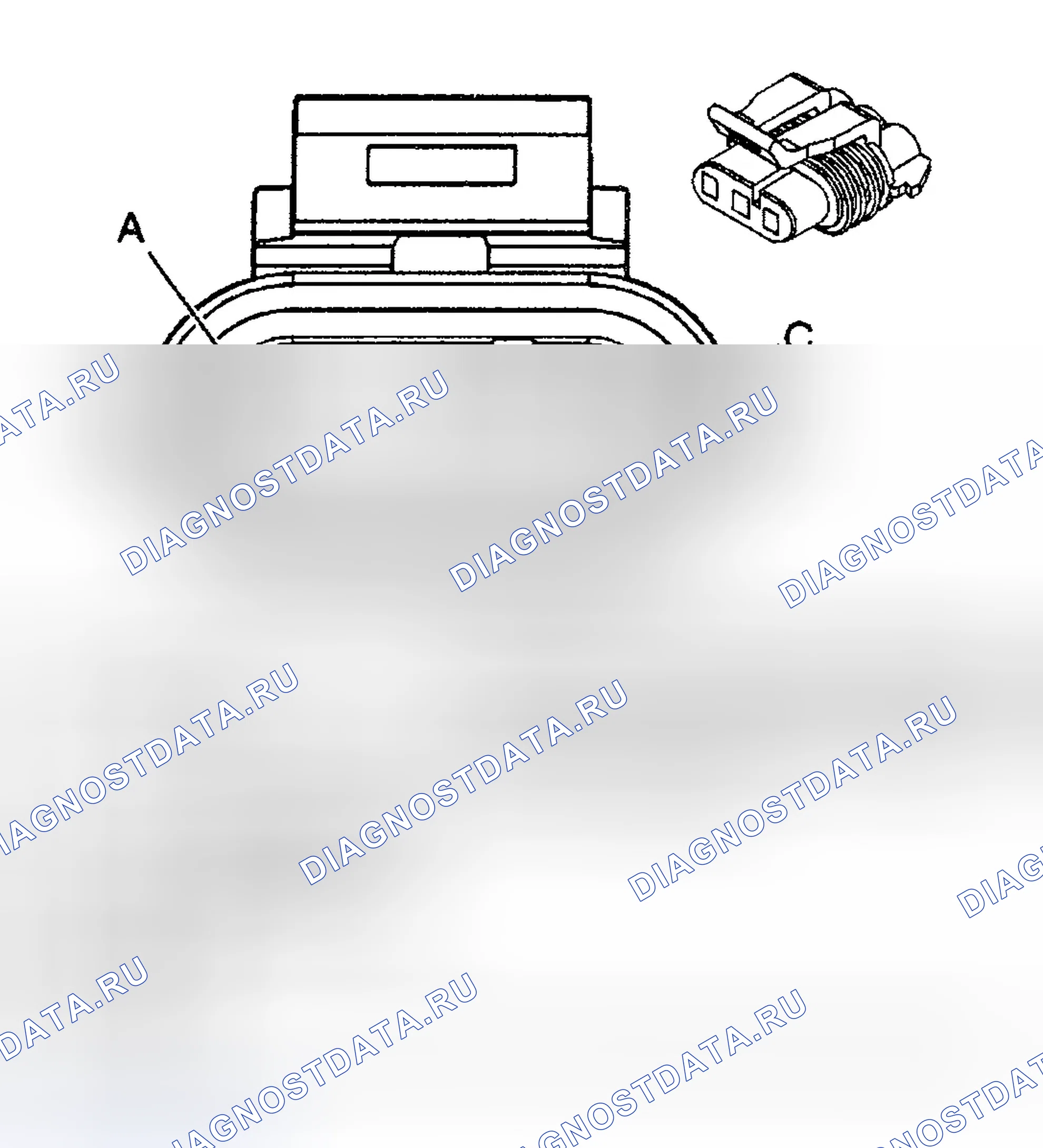 Рис. 442: ИДЕНТИФИКАЦИЯ СОЕДИНИТЕЛЯ. Chevrolet Silverado 1500 HD 
