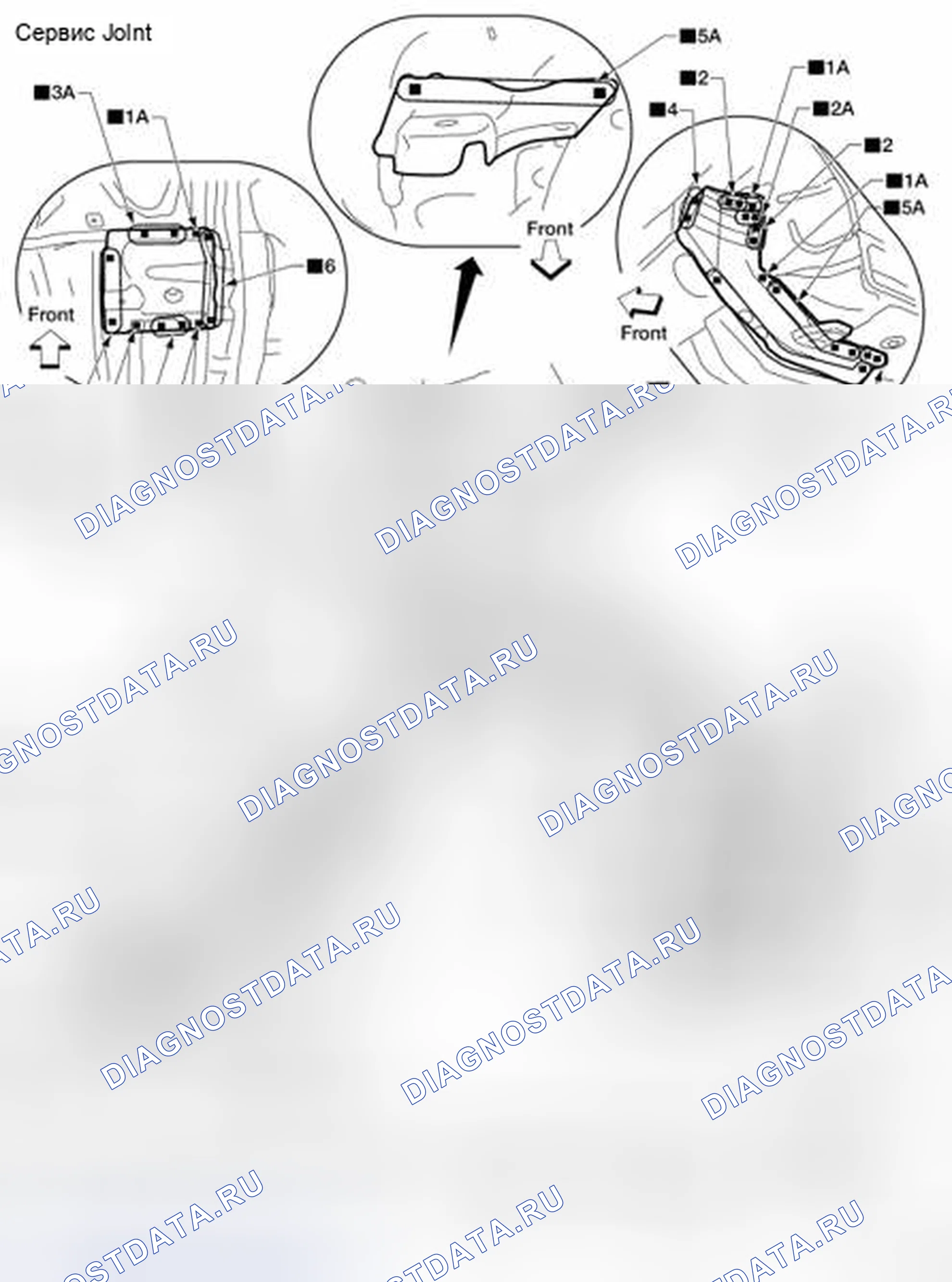 Рис. 70: Элемент передней стороны. Nissan Altima L32