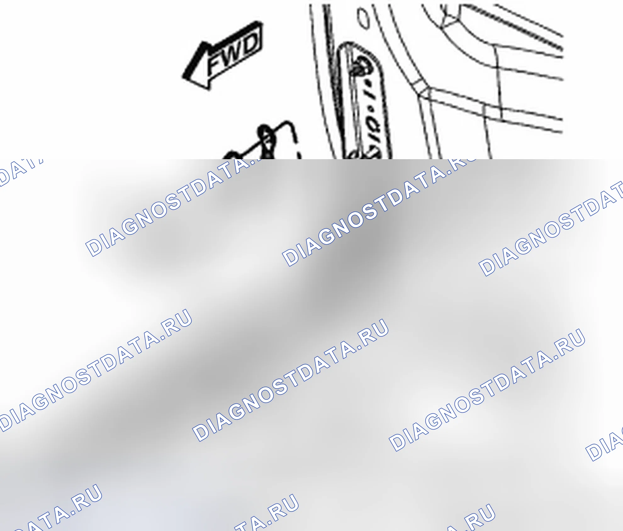 Рис. 63: РЕМЕШОК-КАПОТ К КУЗОВУ. Dodge Avenger II