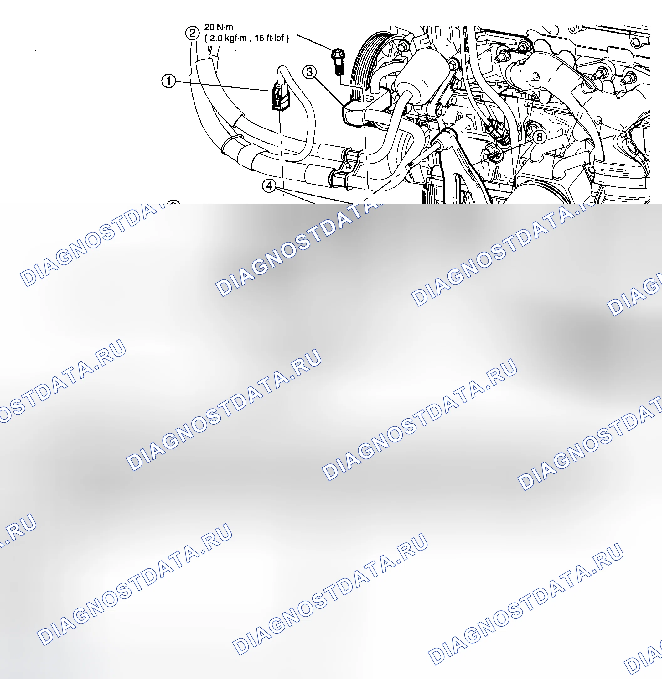 Рис. 57: КОМПРЕССОР СИСТЕМЫ КОНДИЦИОНИРОВАНИЯ ВОЗДУХА - 3,0 л (4V). Mazda Tribute I рестайлинг
