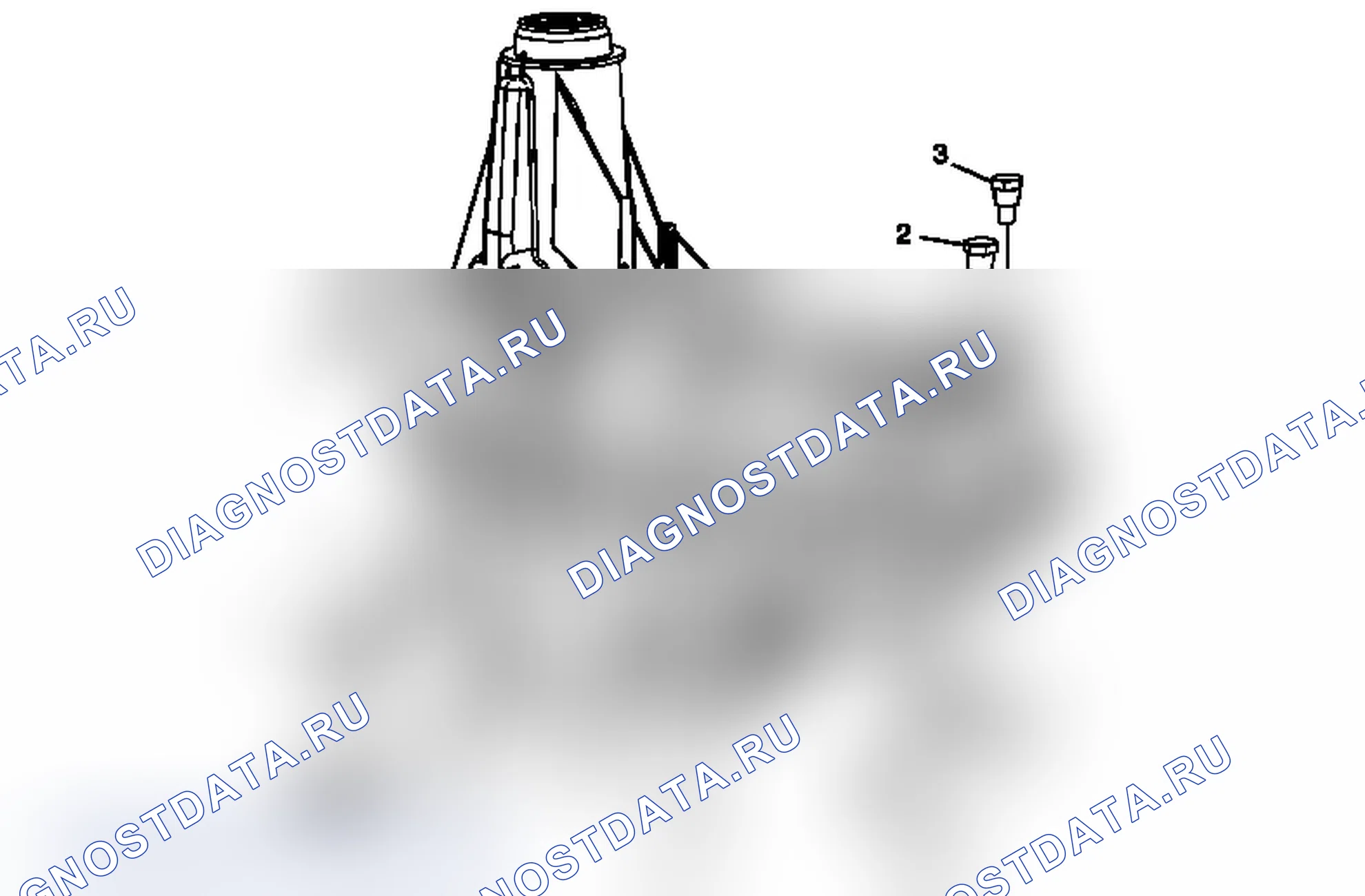 Рис. 216: Заглушки для отверстий доступа, заливная и сливная заглушка, рычаг, вентиляция, переключатель переключения передач и датчик скорости автомобиля. Chevrolet Silverado 2500 HD 