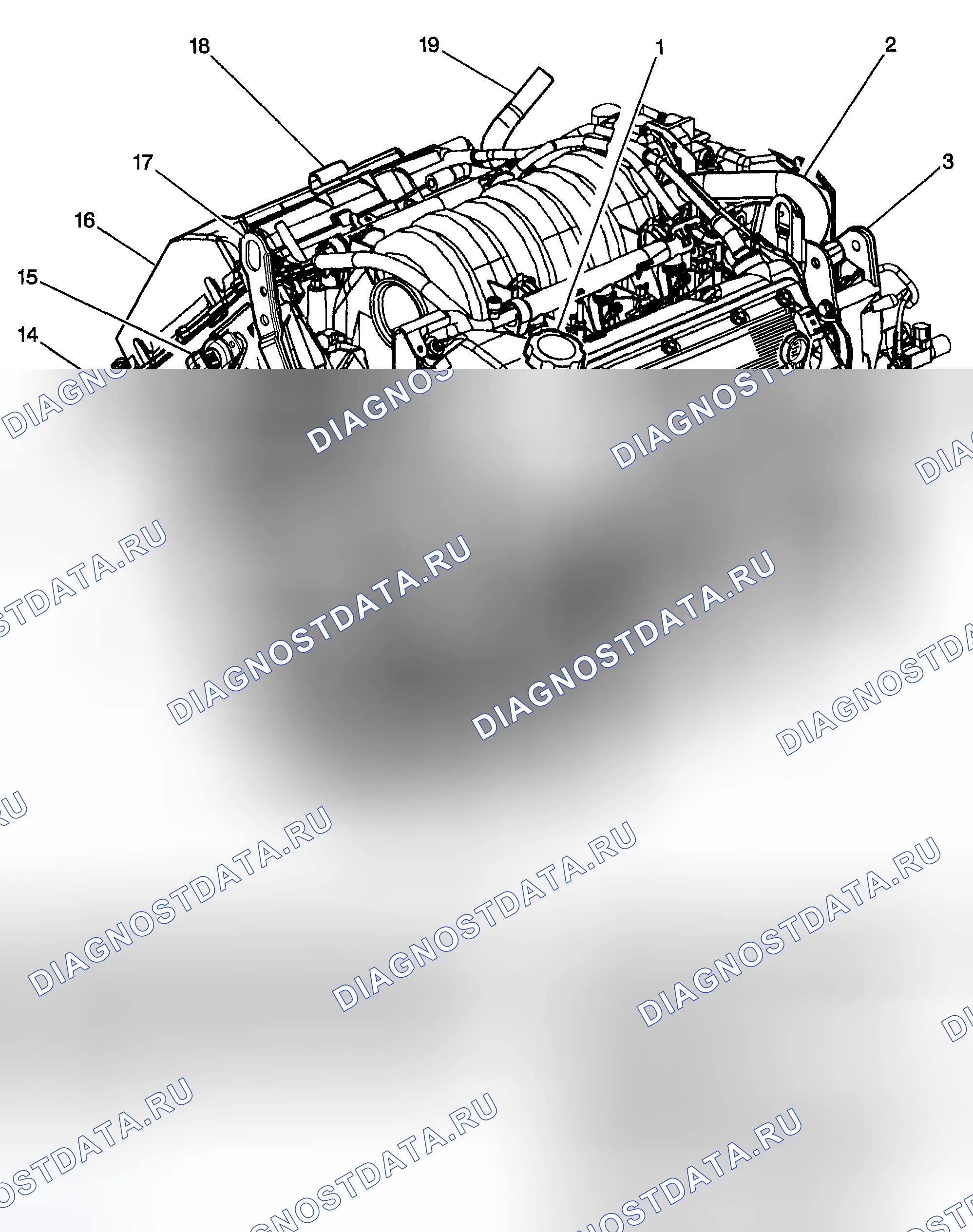 Рис. 1075: Описание компонентов двигателя. Hyundai Terracan I