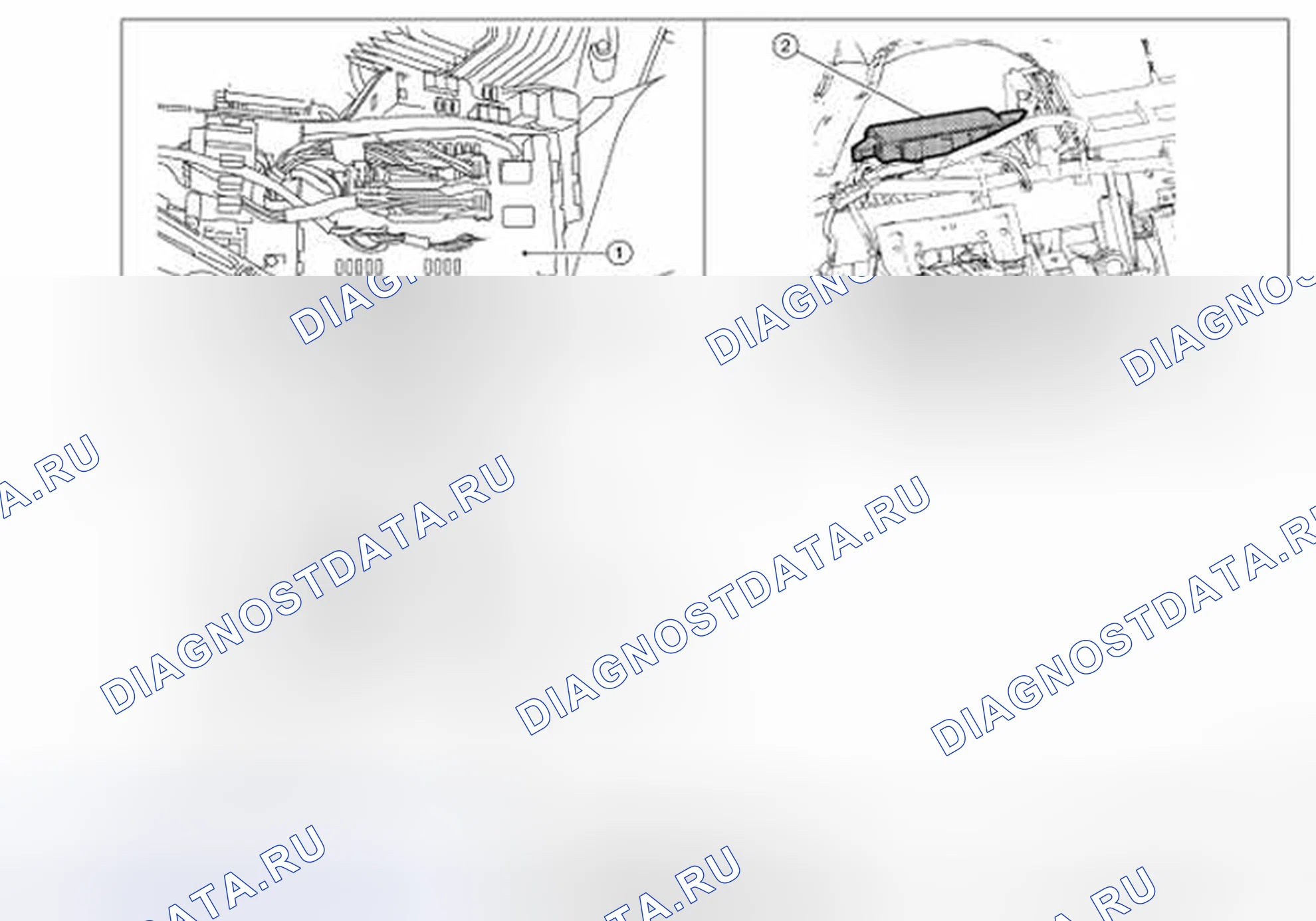 Рис. 97: Расположение компонентов. Nissan Altima L32
