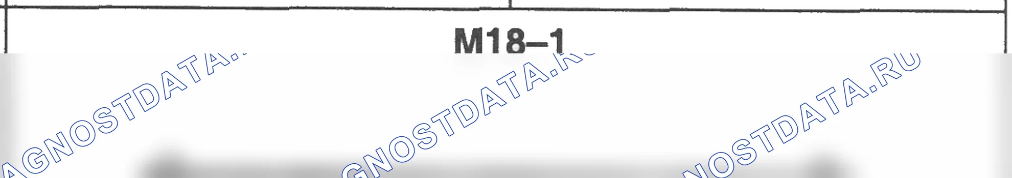 Распиновка разъёма M18-1 — основного жгута. Hyundai Atos MX