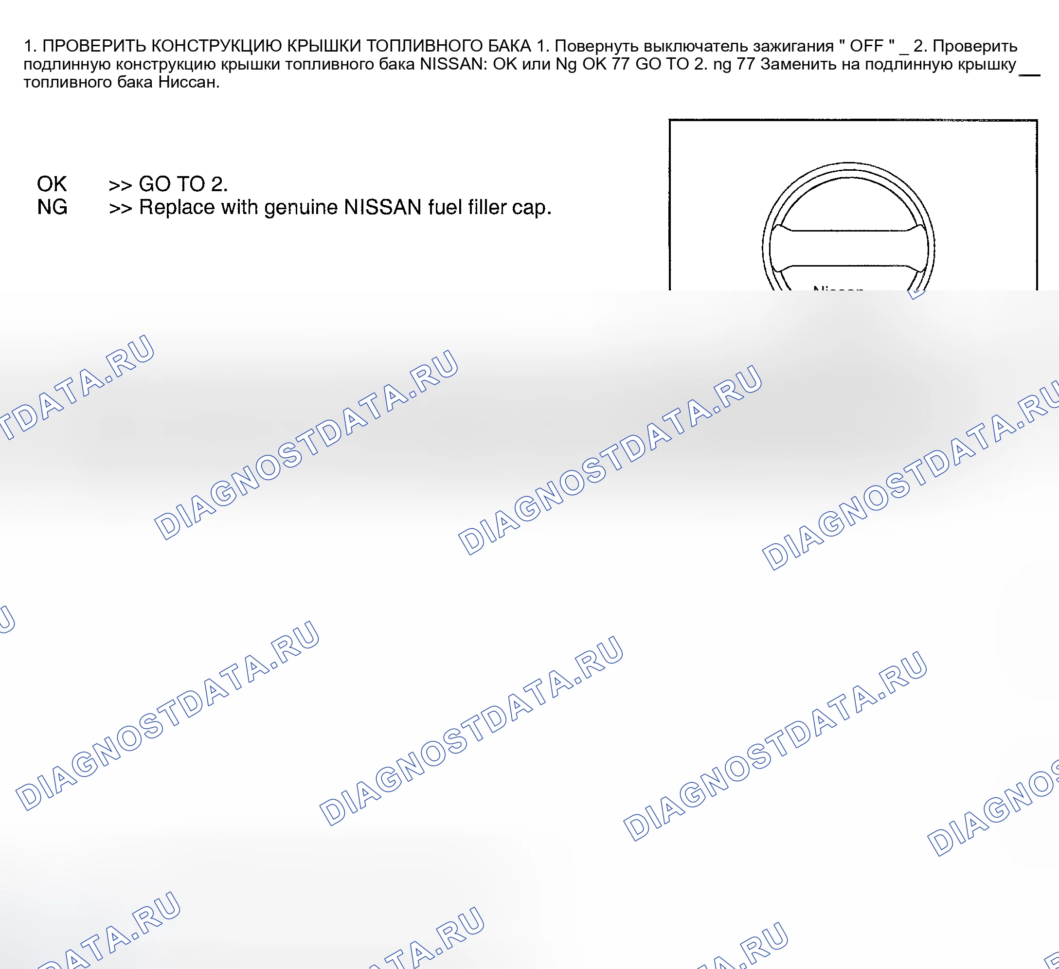 Рис. 1050: Диагностическая процедура. Nissan Sentra B15