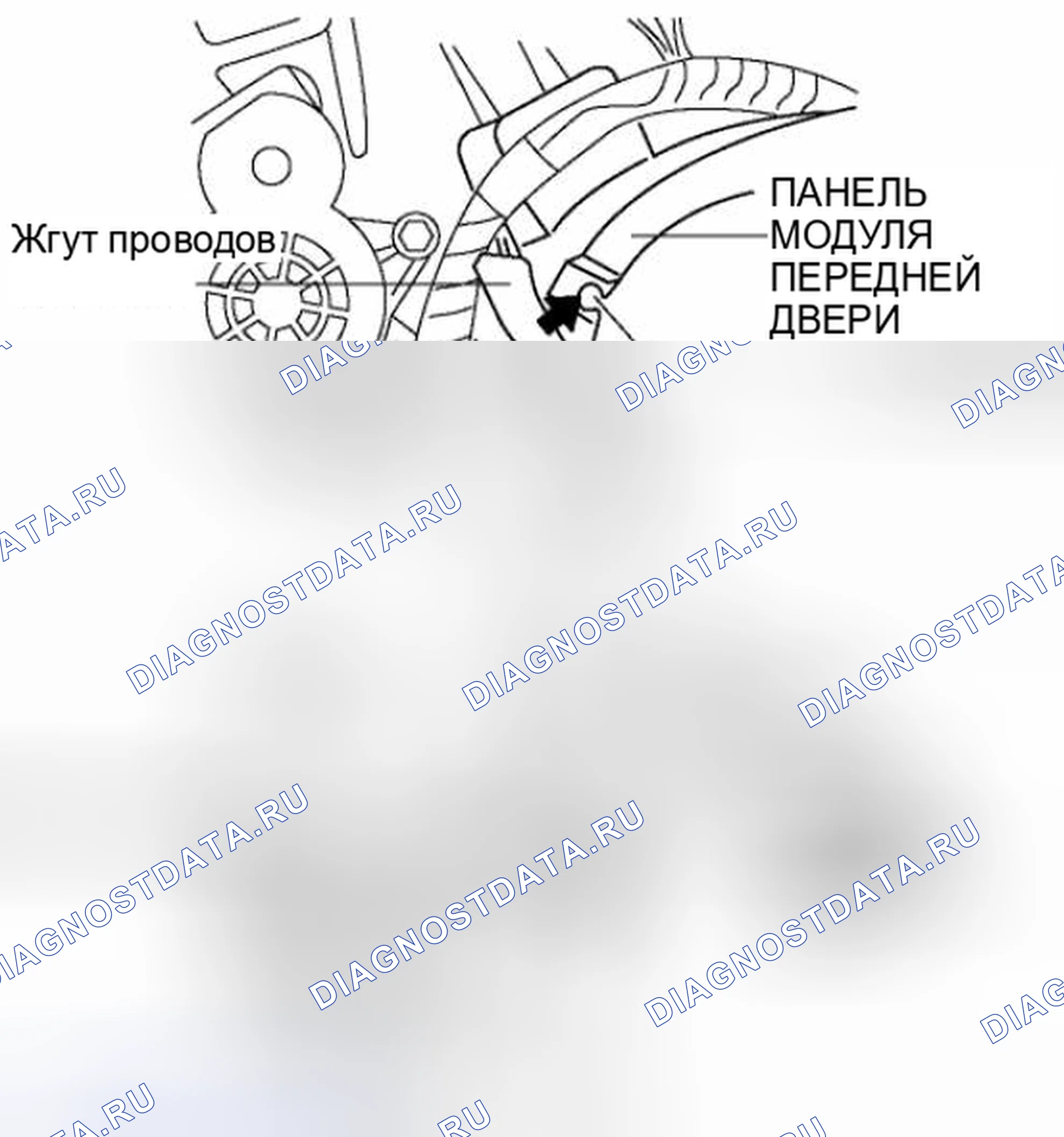 Рис. 6: Примечание по установке динамика передней двери. Honda Civic IX рестайлинг