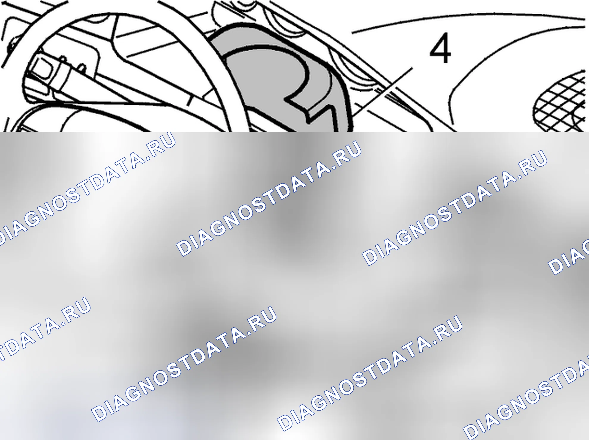 Рис. 17: Снятие крышек рулевой колонки. Volvo S60 I