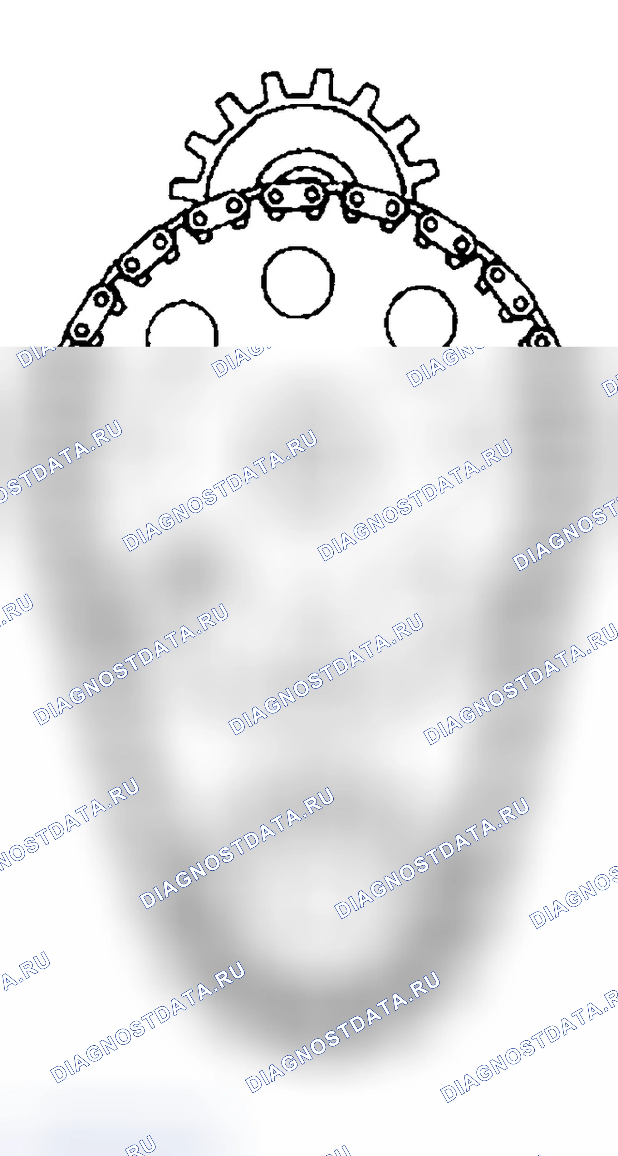 Рис. 592: Цепь синхронизации и звездочки - Установка (L36). Chevrolet Impala VIII