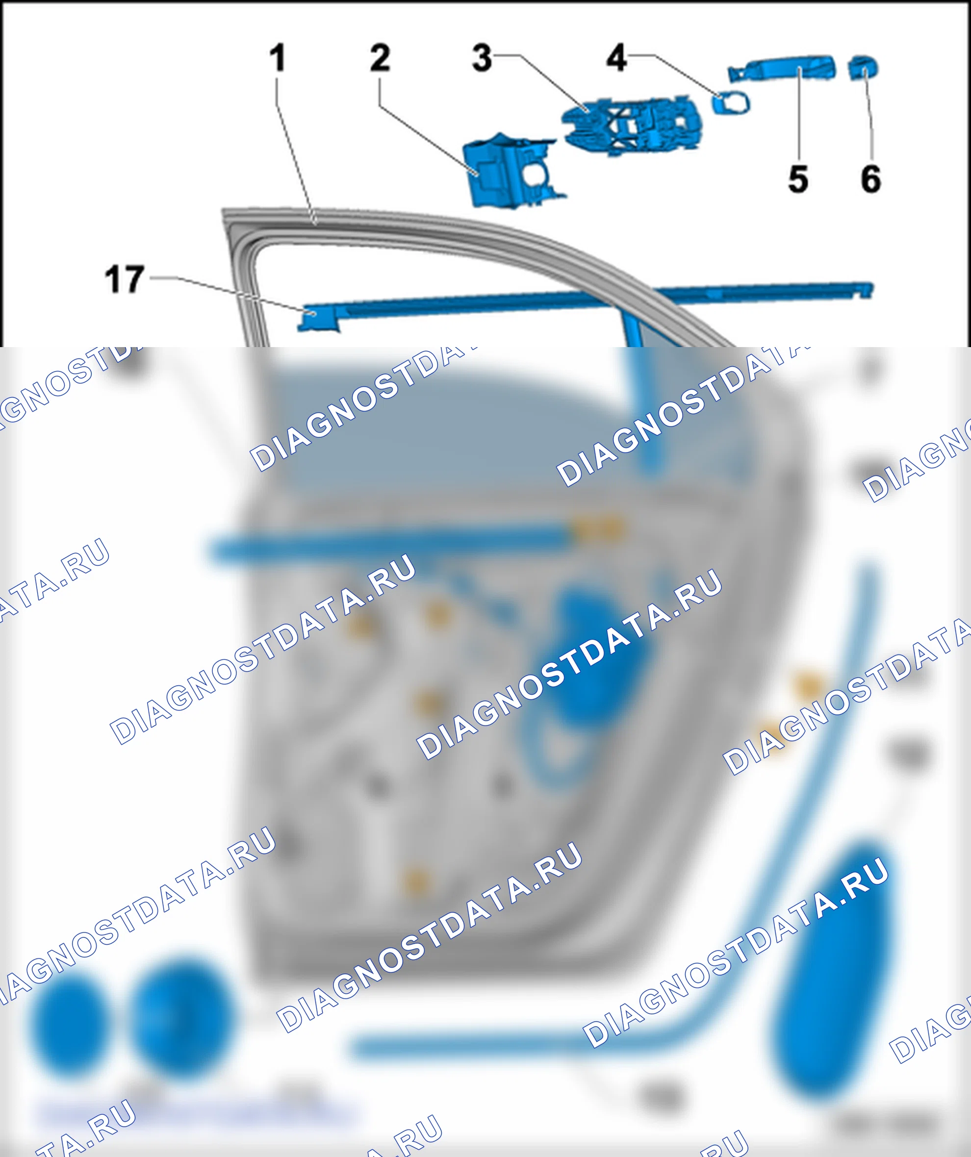 Детали дверей. SEAT Toledo Iv