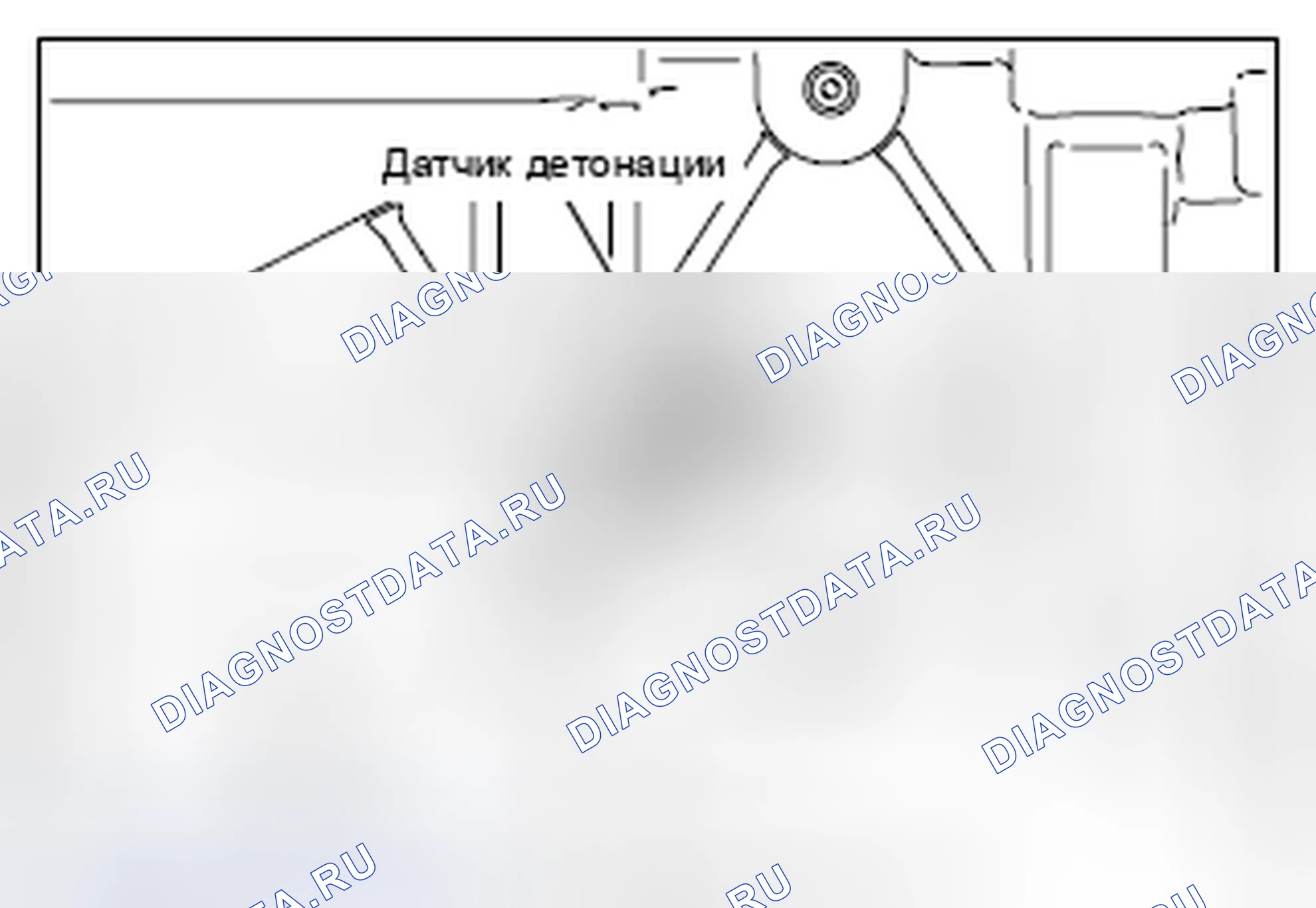 Рис. 522: > > B < < МОНТАЖ ДАТЧИКА ДЕТОНАЦИИ. Mazda MX-5 NB