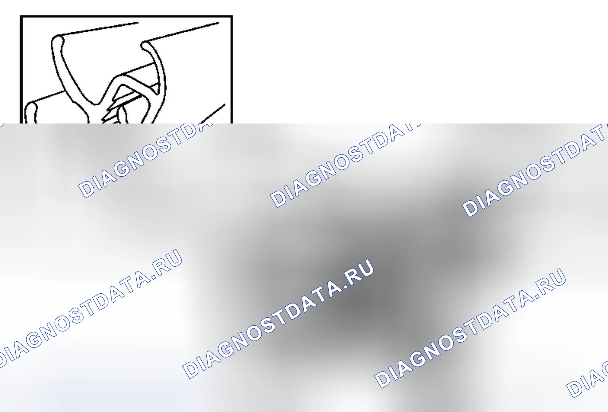 Рис. 9: Замена внутренней уплотнительной полосы окна передней стороны двери. Cadillac ELR I