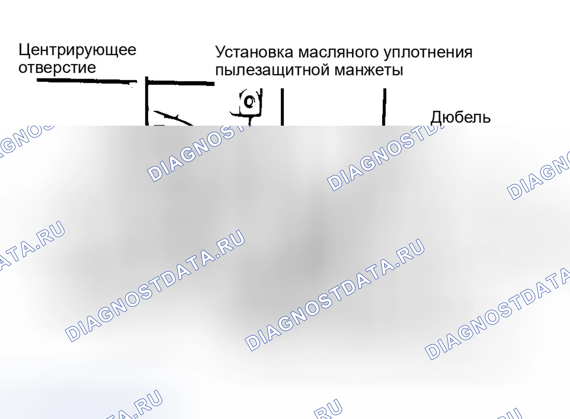 Рис. 10: Установка типичного цельного масляного уплотнения. Dodge Durango II