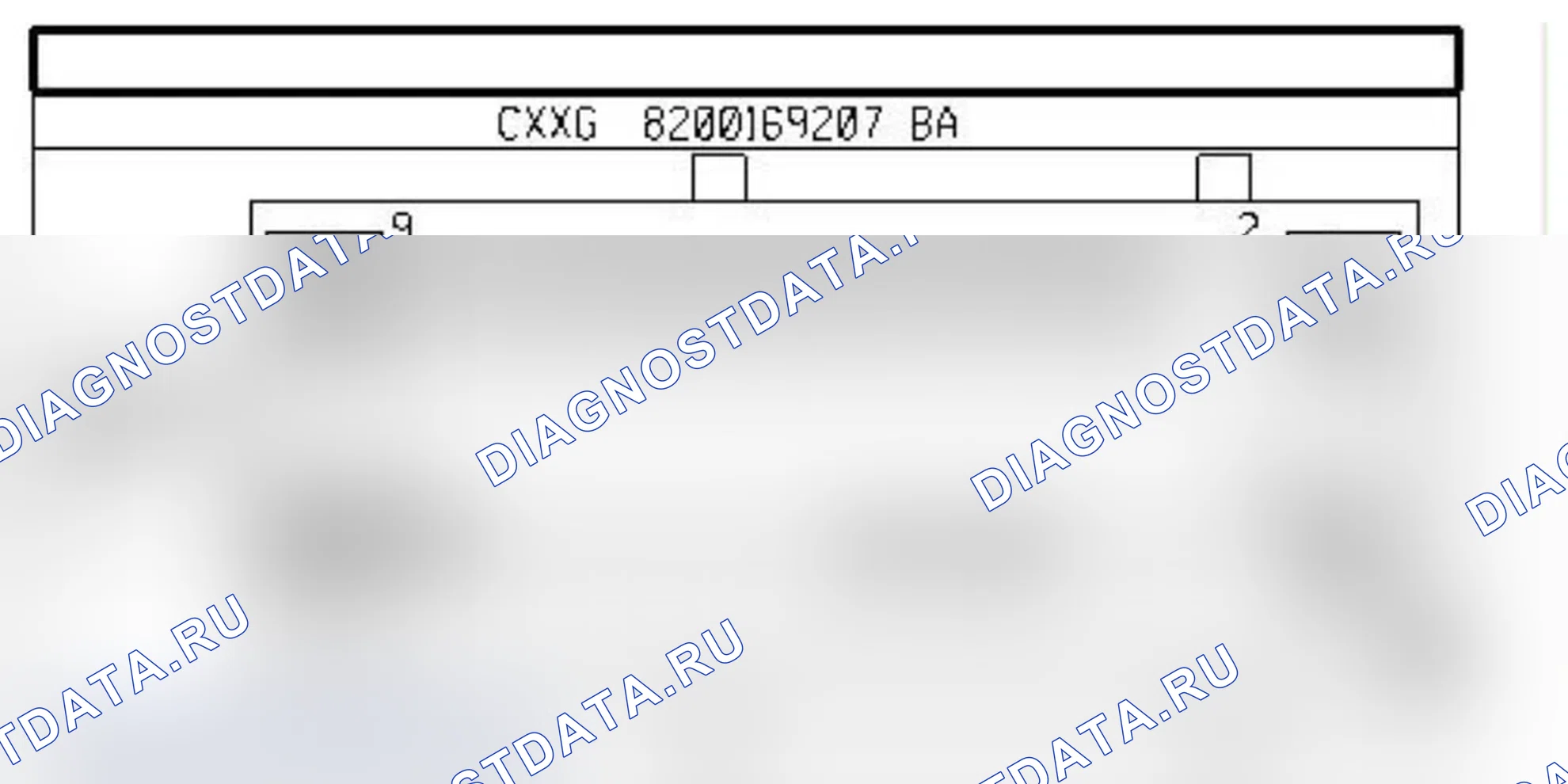 Распиновка разъёма R370 — Соединит. разъем жгутов проводов приб. панели и автомат. стояночного тормоза. Renault Laguna III