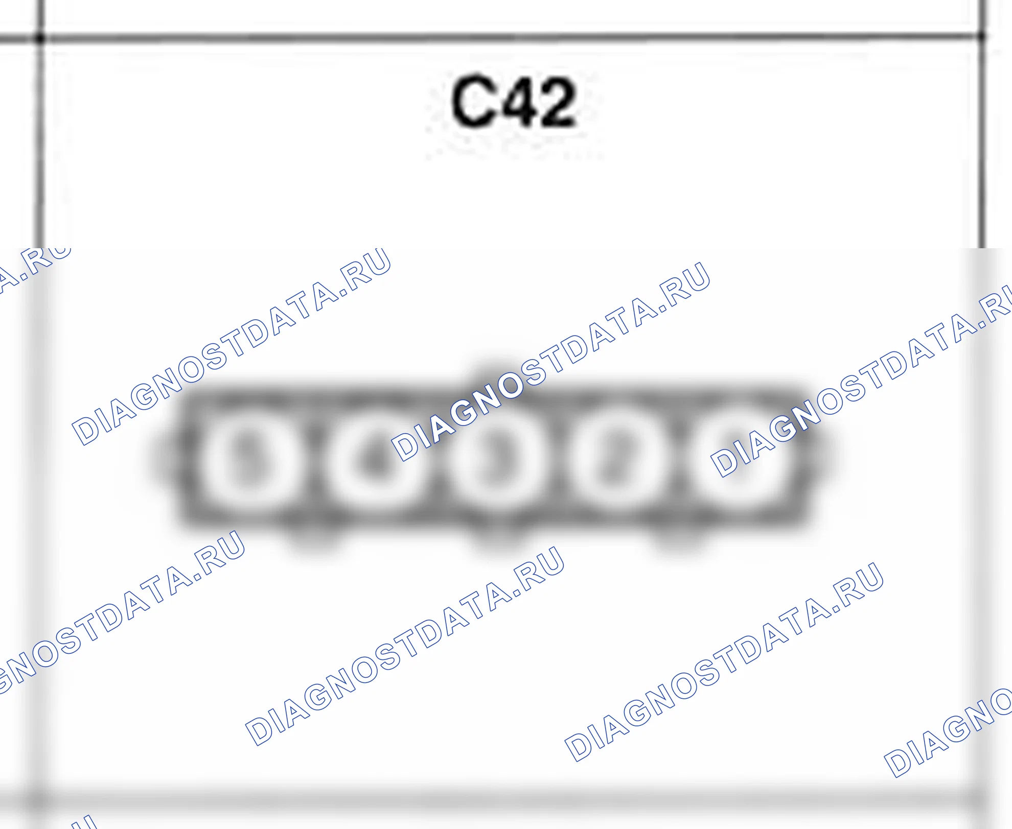 Распиновка разъёма C42 — жгута управления. Hyundai Atos MX
