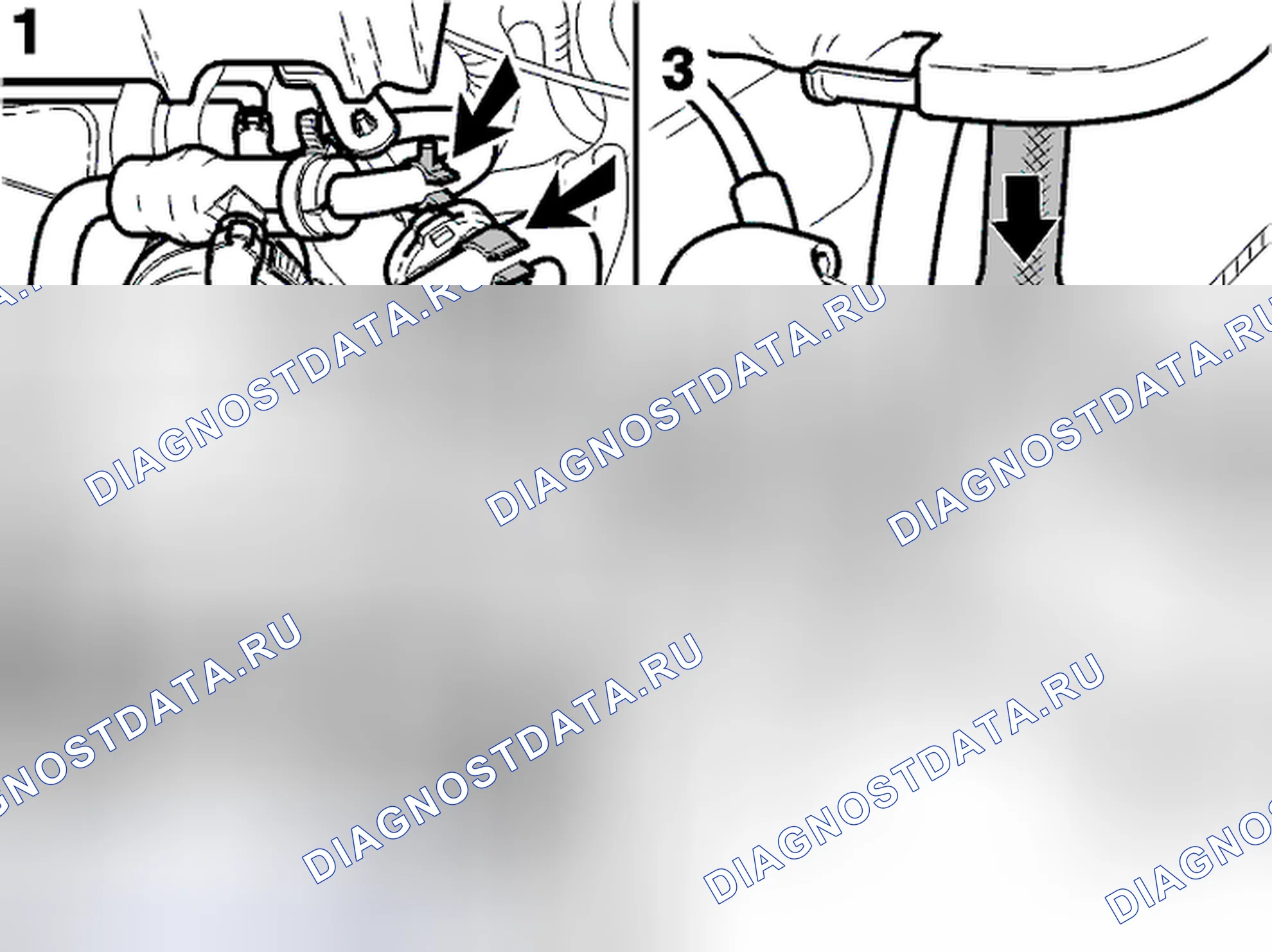 Рис. 121: Переустановка снятых компонентов. Volvo S40 I рестайлинг