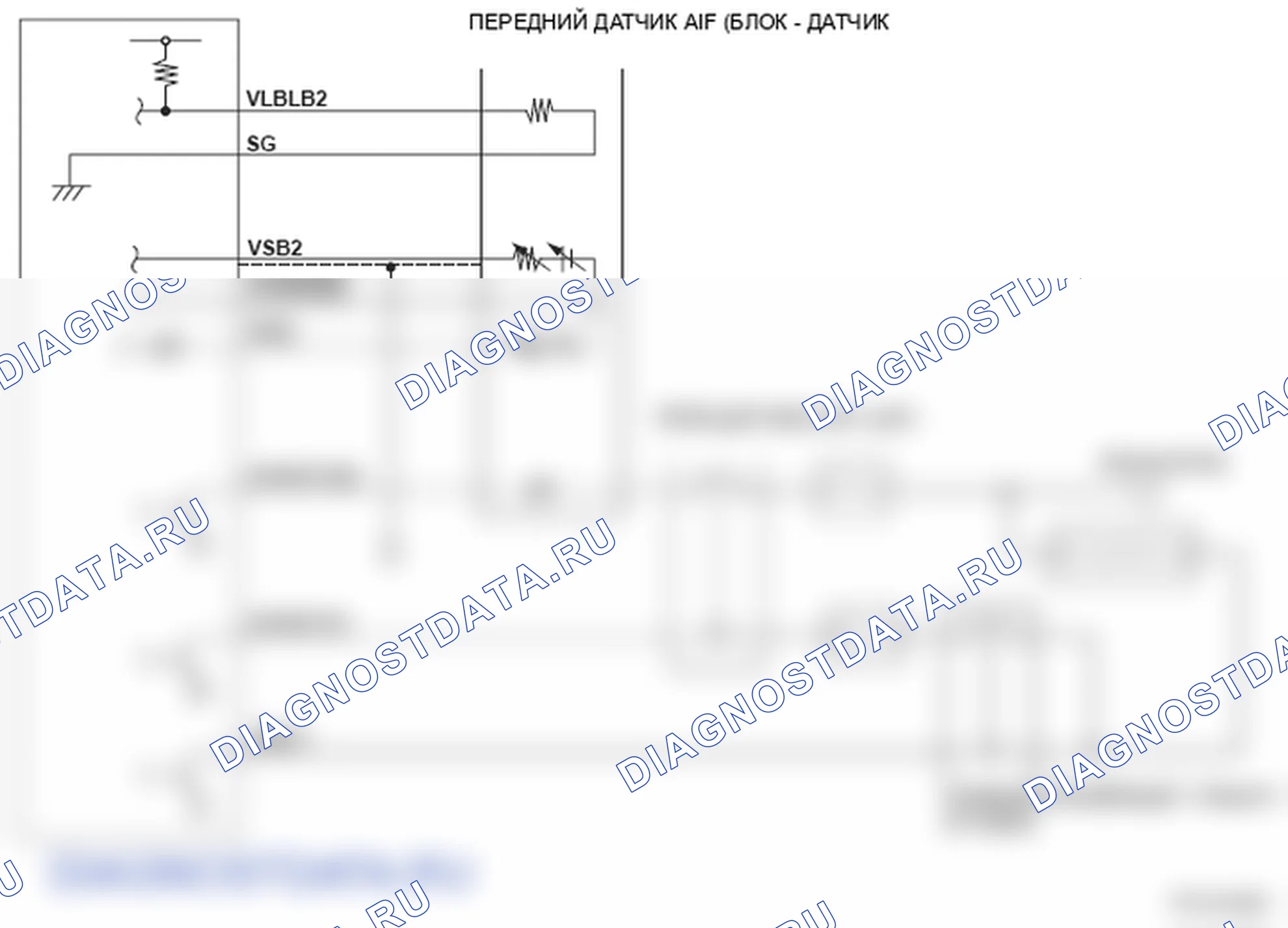 Рис. 303: Фронтальный датчик отношения воздух / топливо (A / F) (блок 2, датчик 1) - принципиальная схема. Honda Ridgeline I