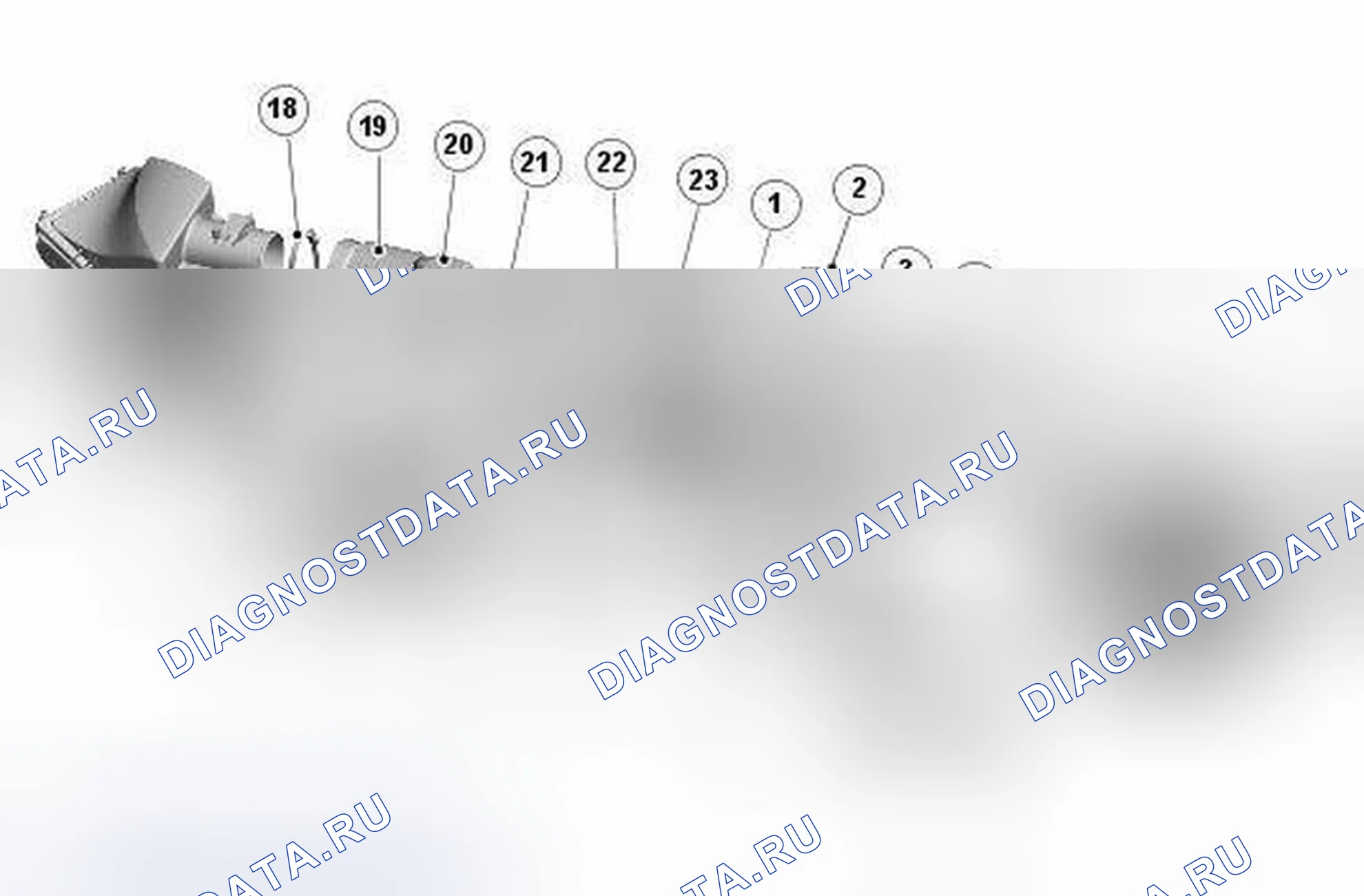 Рис. 43: Воздухозаборники, воздухоочистители и воздуховоды. Jaguar XFR I