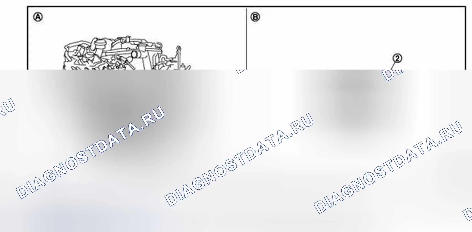 Рис. 3: VK50VE: Расположение компонентов. Infiniti FX35 II рестайлинг