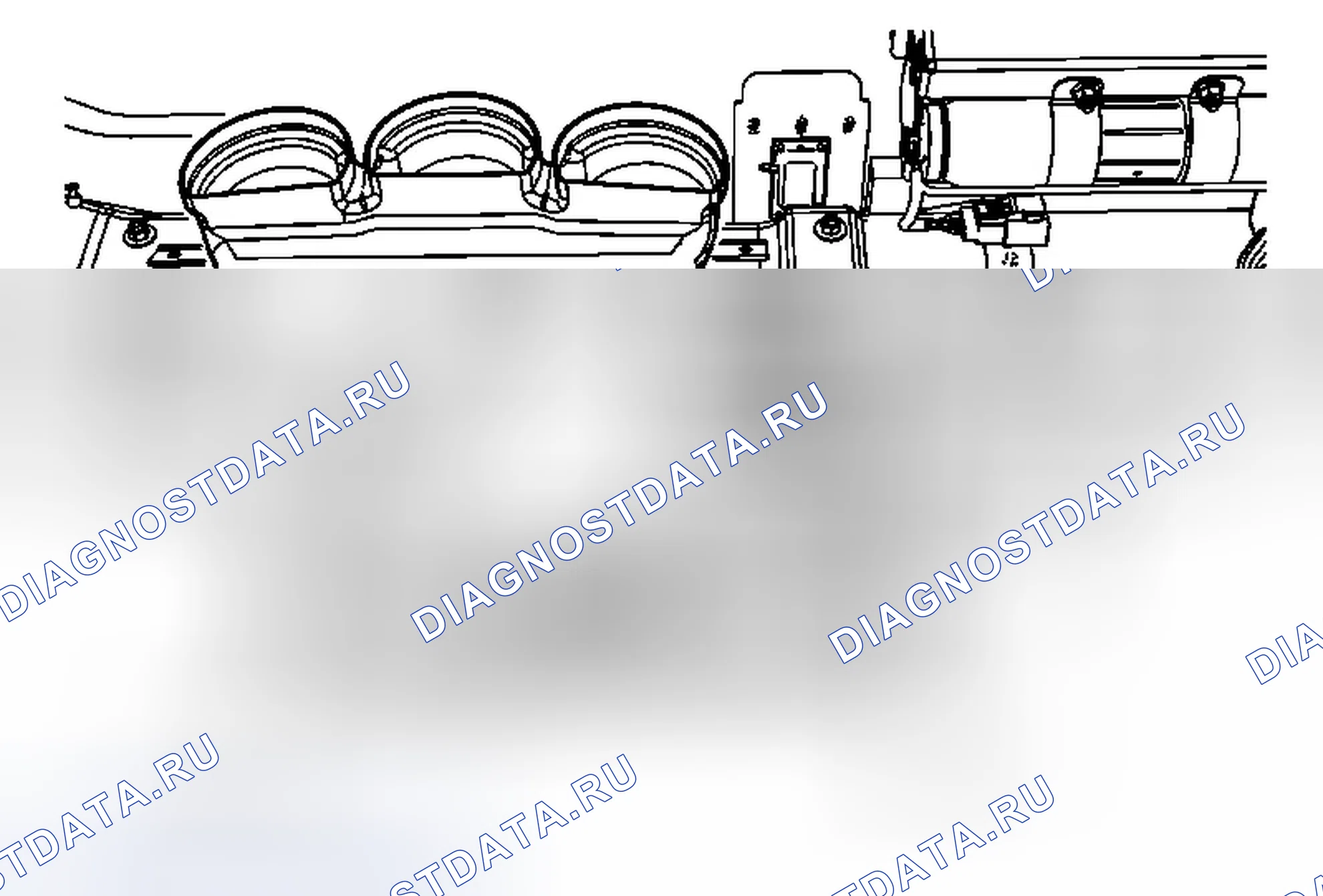 Рис. 17: Замена воздуховода в центре приборной панели. Chevrolet Captiva I рестайлинг 2