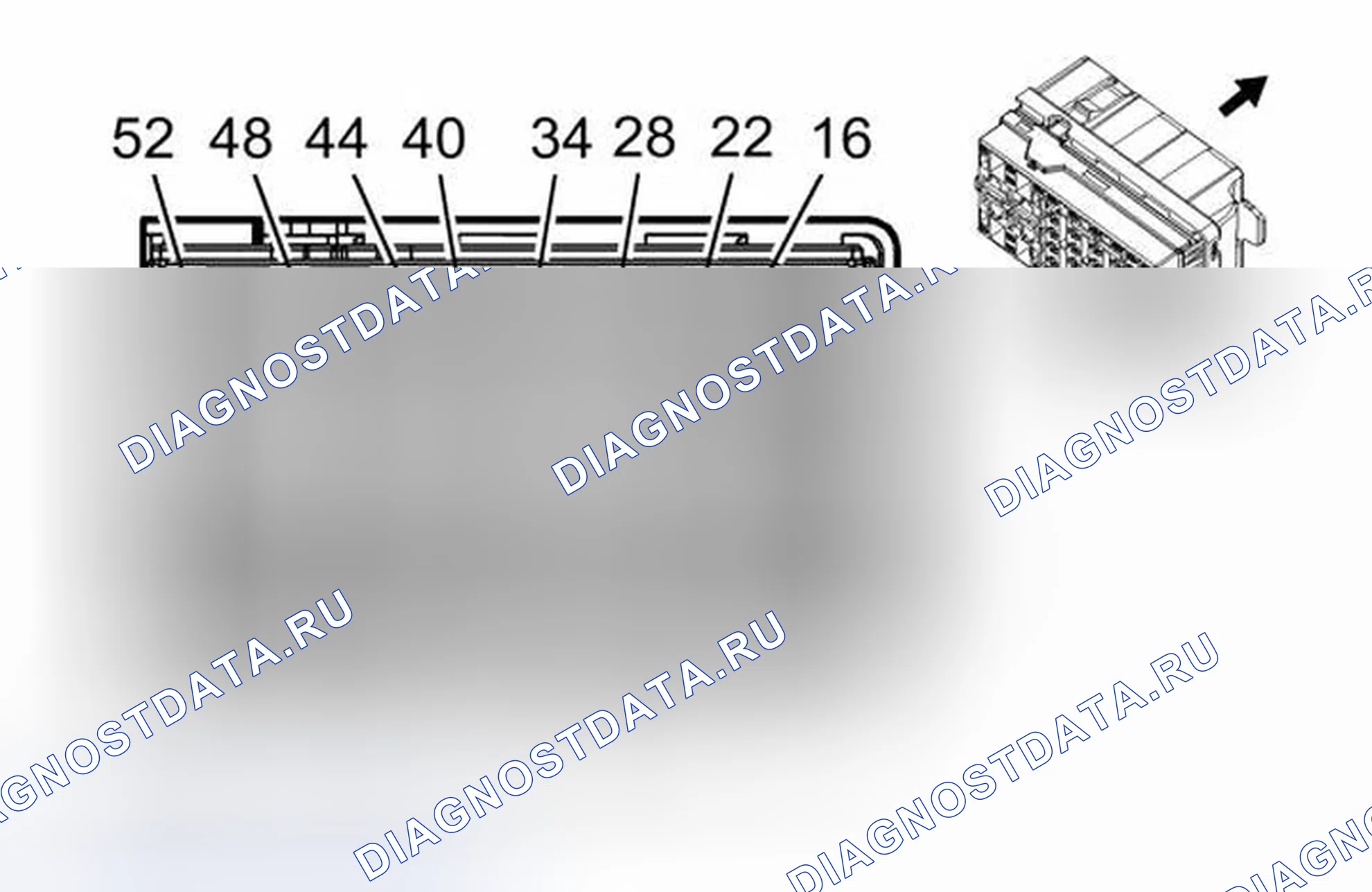 Рис. 4: X50A Блок предохранителей - Underhood X2. Cadillac ATS I