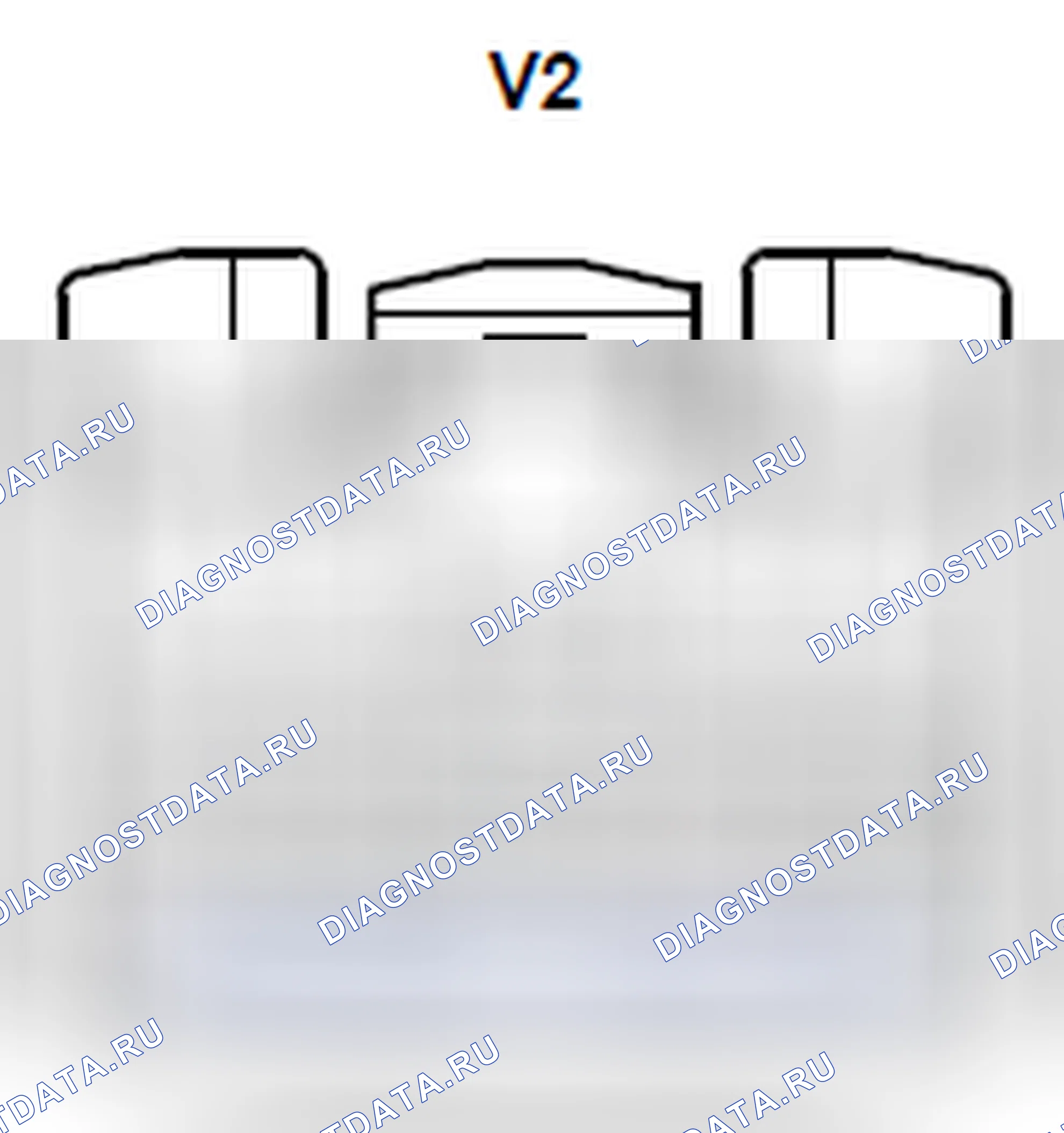 Рис. 819: Вид с торца разъема ECU мультиплексной сетевой двери (V2). Toyota 4Runner V