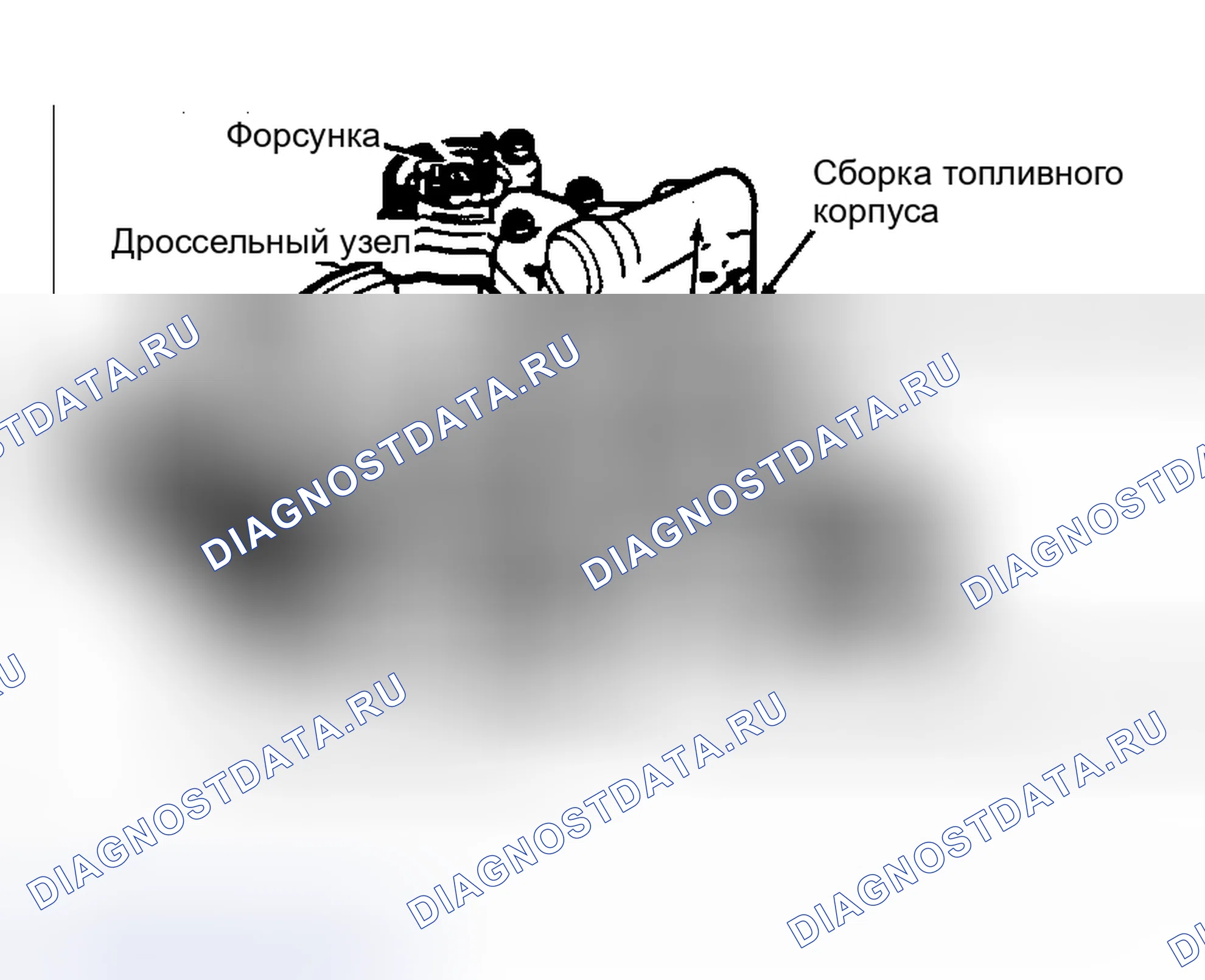 Рис. 9: Блок впрыска в корпус дроссельной заслонки. Chevrolet Suburban C10 
