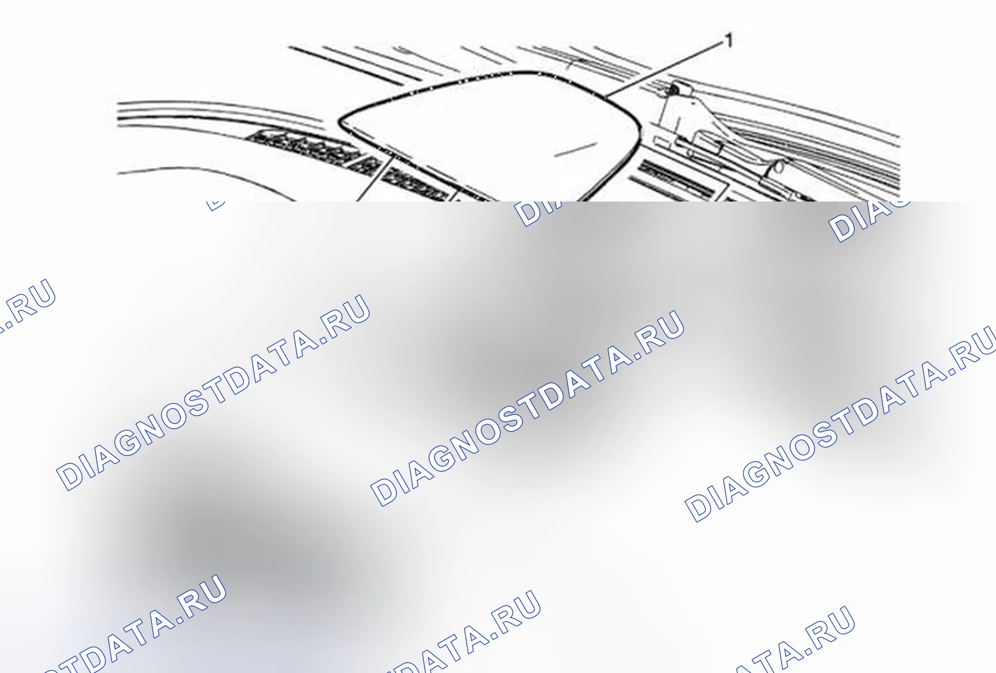 Рис. 106: Замена крышки верхней трим-панели приборной панели (UAG). Buick Encore I