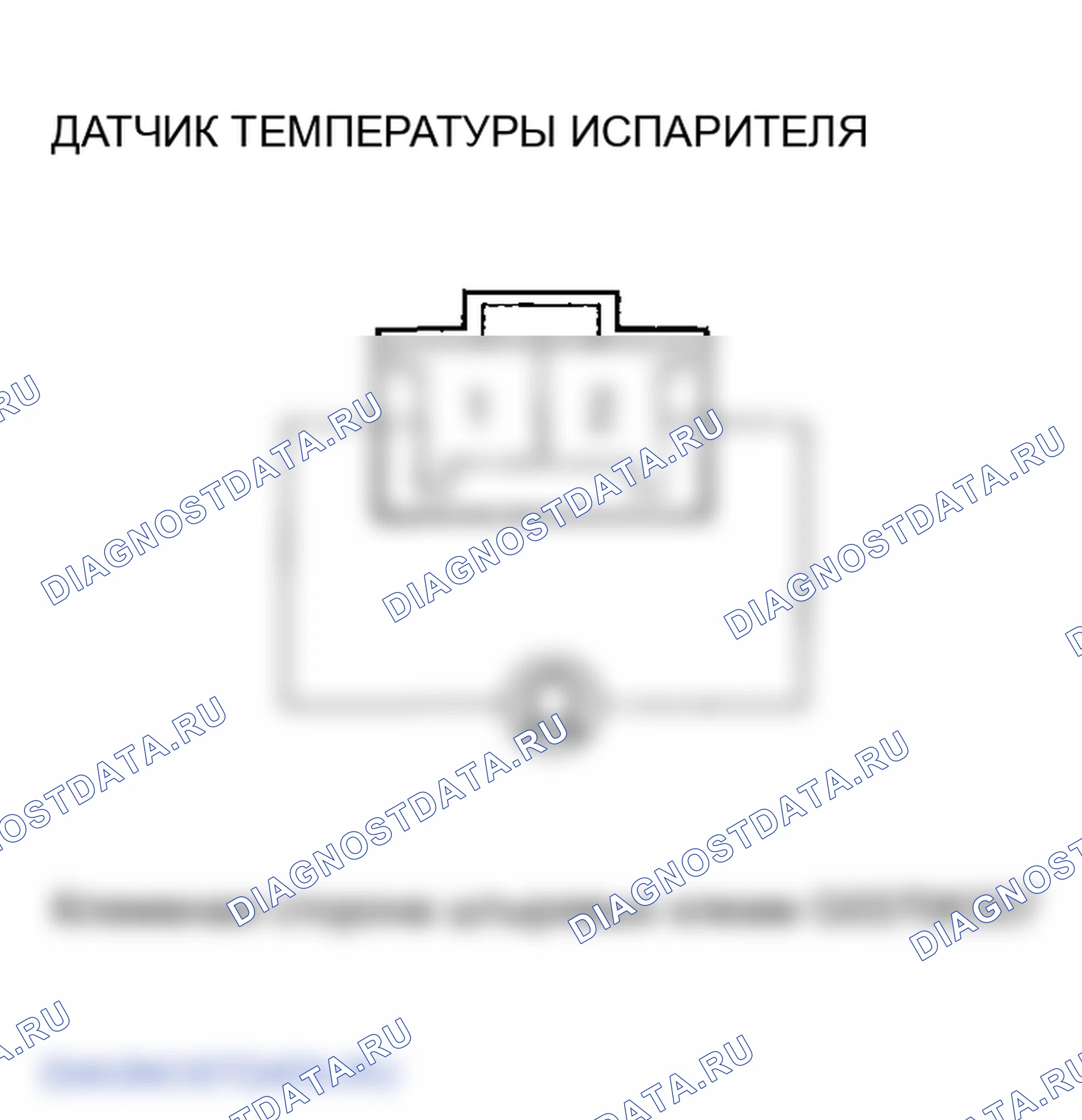 Рис. 38: Испытание датчика температуры испарителя. Honda Odyssey III