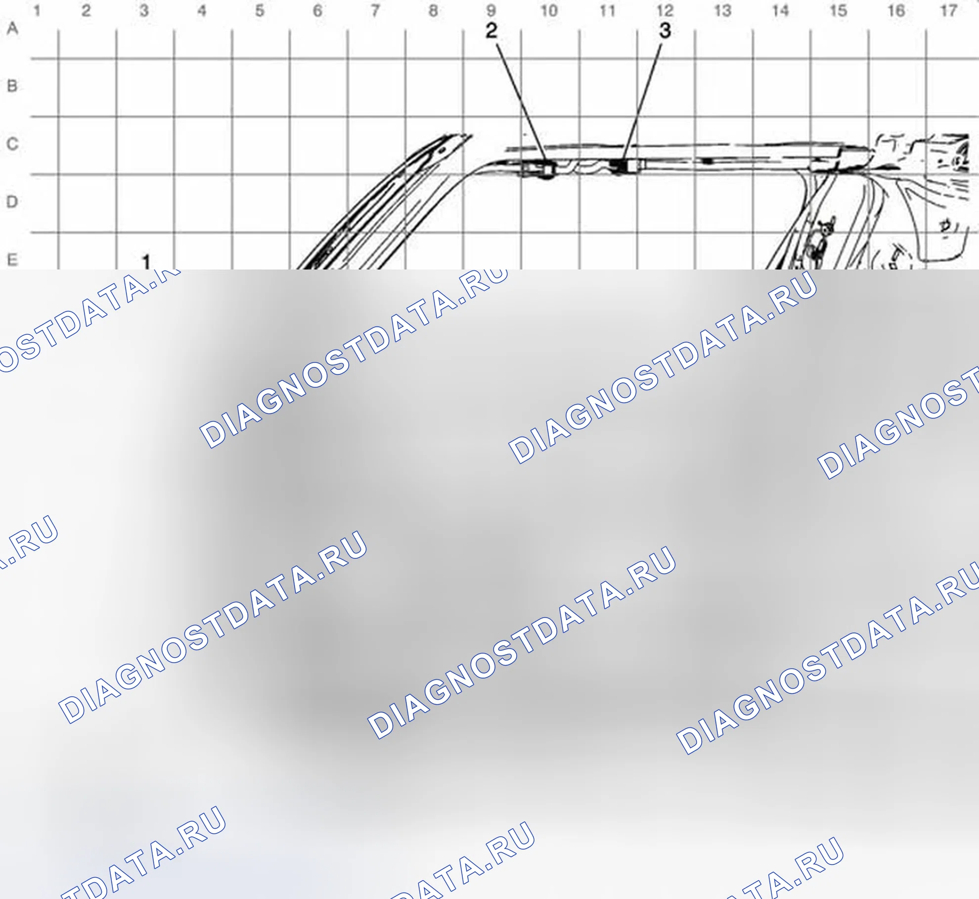 Рис. 13: Прокладка кабелей багажного отделения. Chevrolet Equinox II