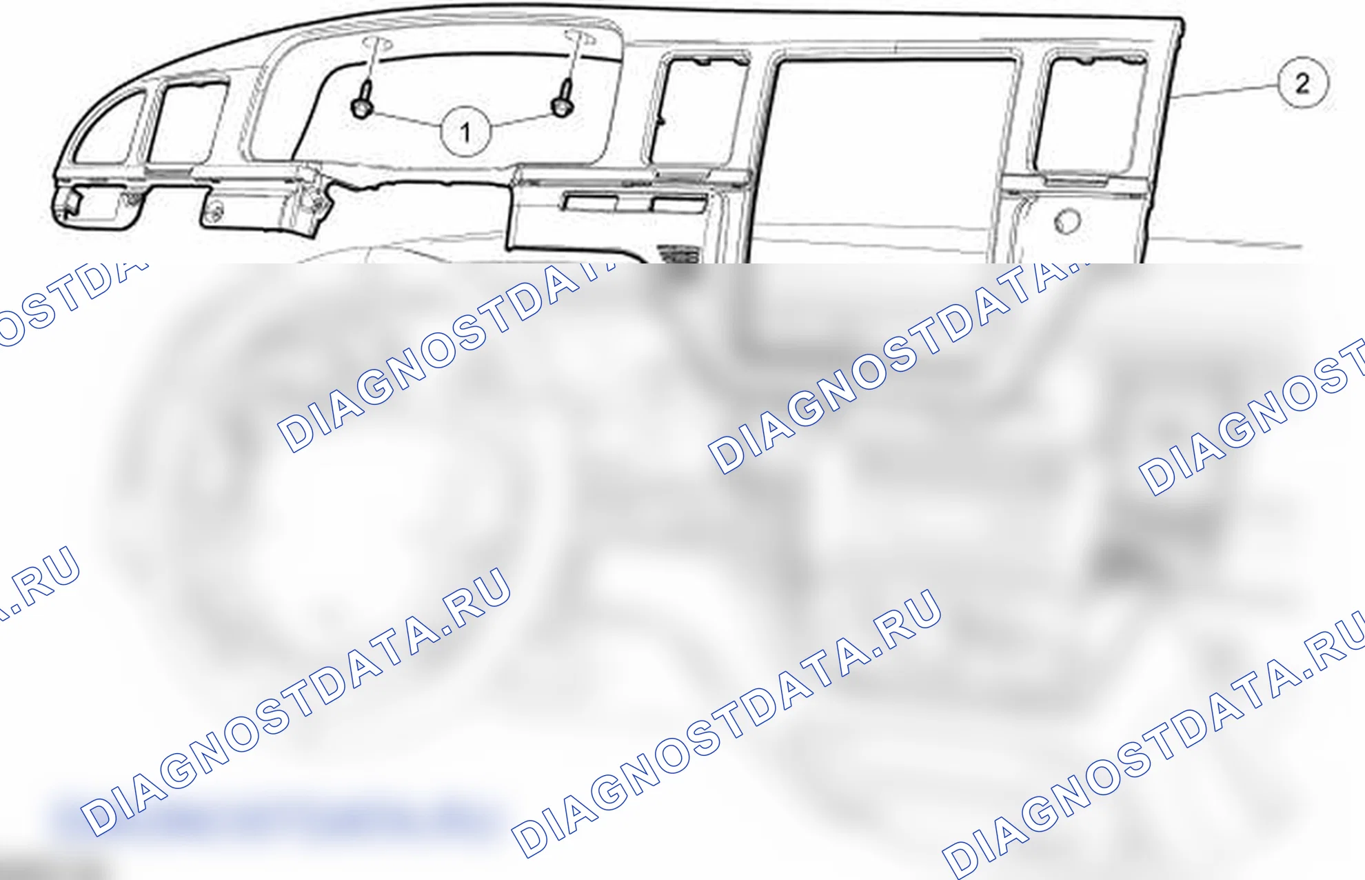 Рис. 15: Финишная панель приборной панели. Lincoln Town Car III рестайлинг