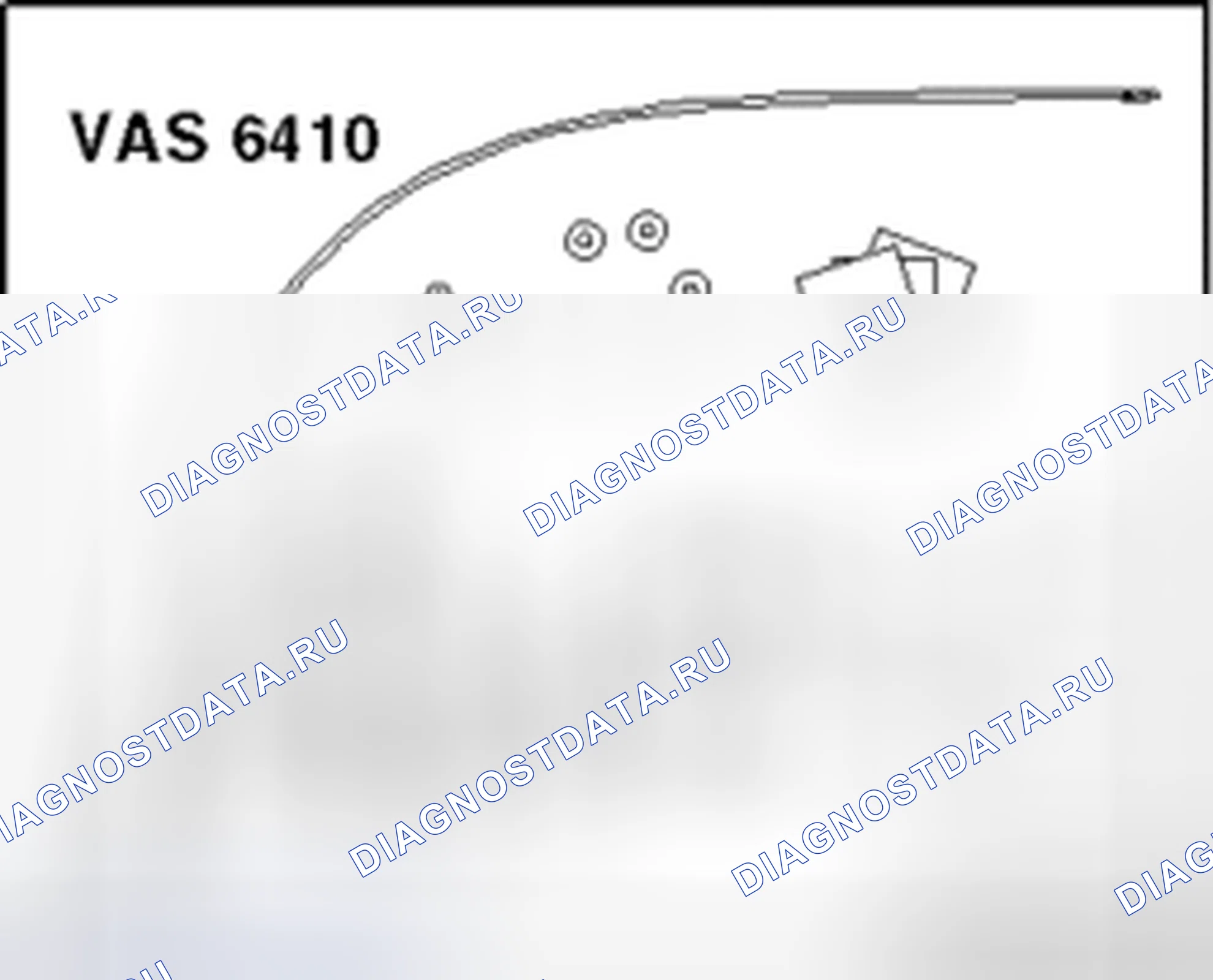 Рис. 296: Ремонтный комплект VAS 6410, с использованием. Volkswagen Golf Mk4