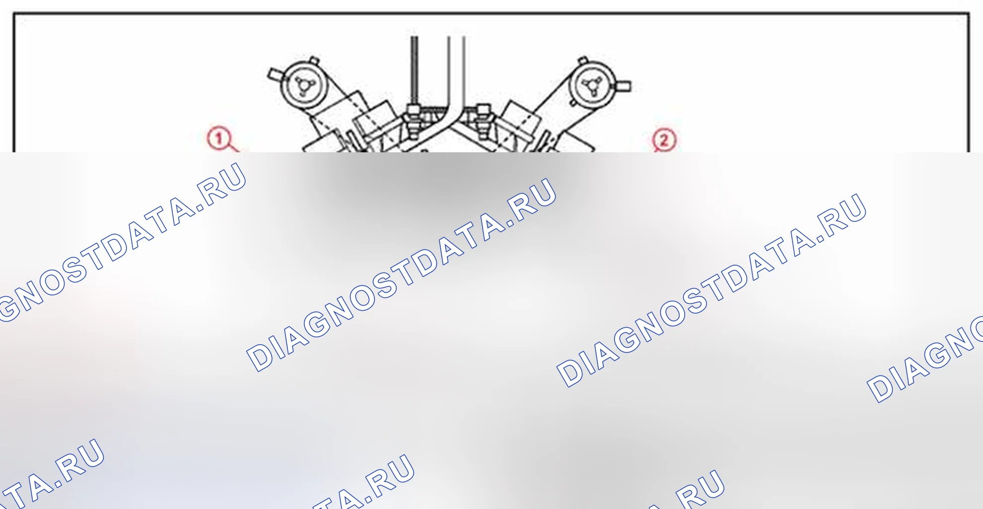 Рис. 23: Идентификация датчиков A/F и O2 - FWD V6. Toyota Highlander I