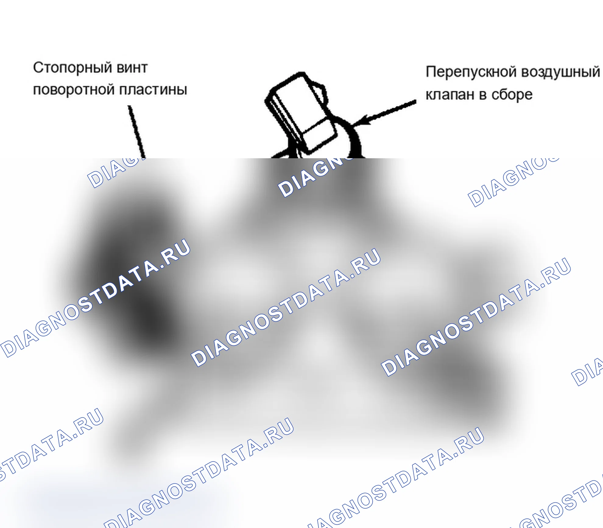 Рис. 11: 5.0L MPFI Curb Регулировка скорости холостого хода (это не обычная процедура настройки). Ford Club Wagon E350 