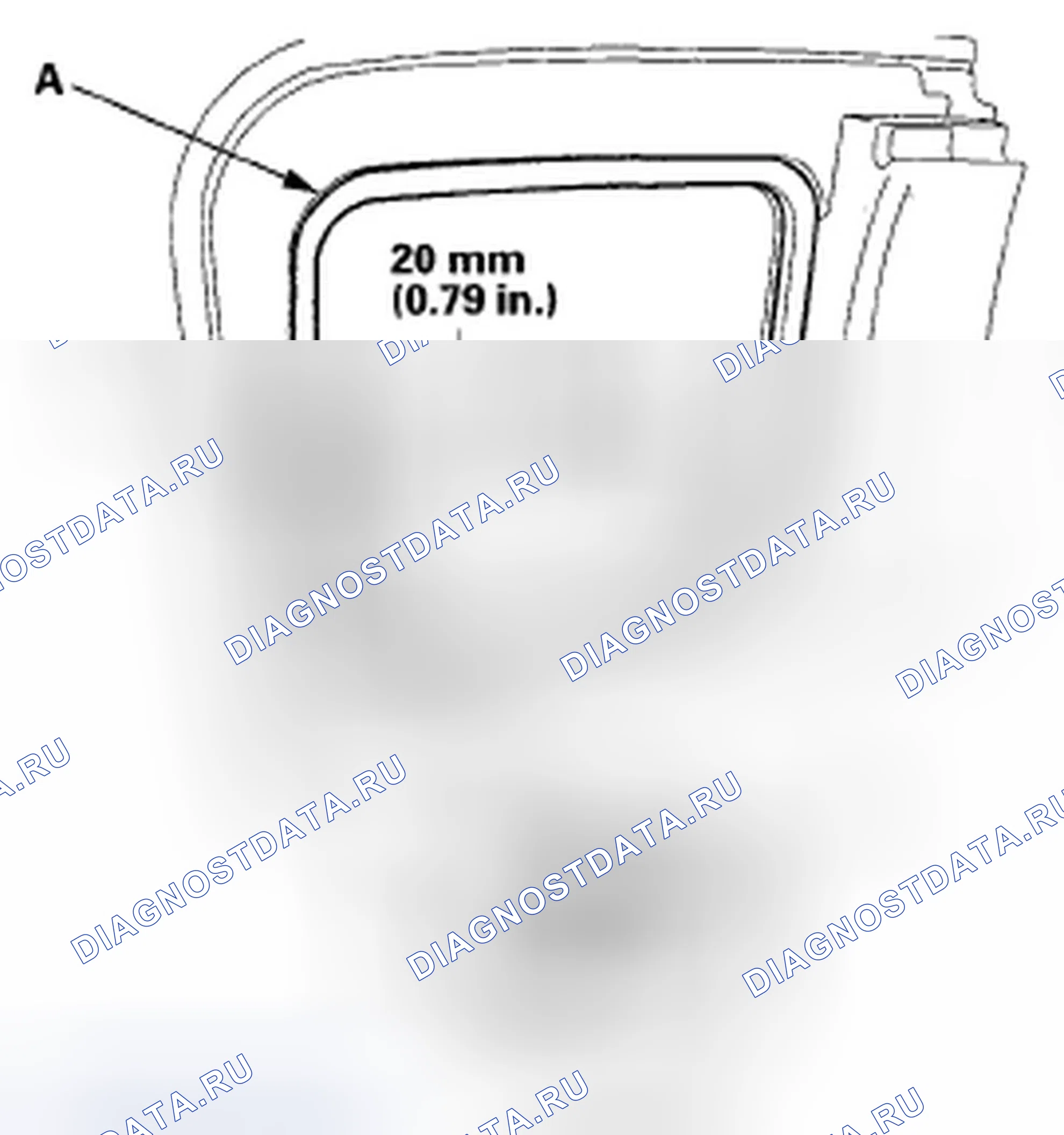 Рис. 49: Замена уплотнения стекла задней двери. Honda Element YH2 рестайлинг 2