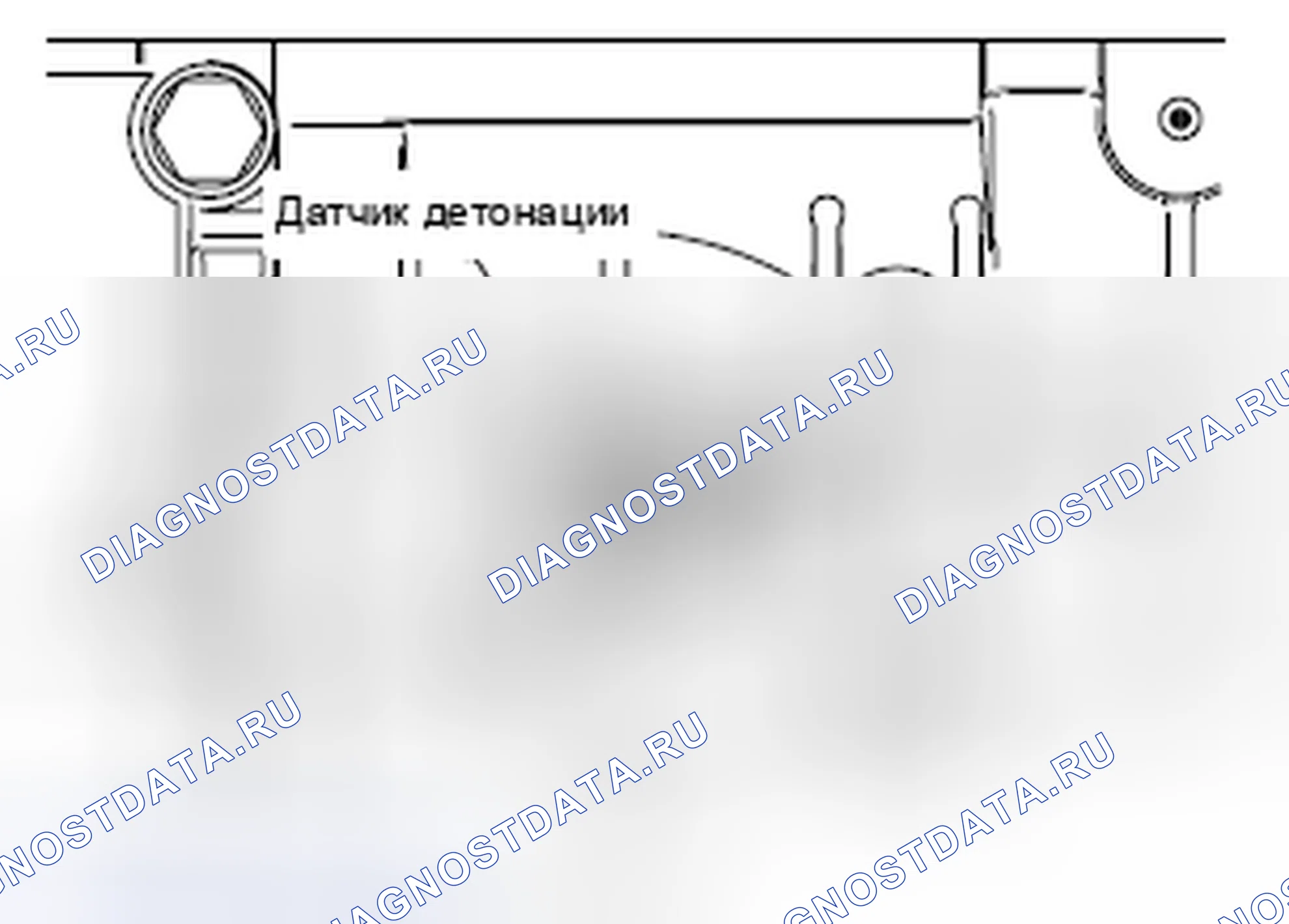 Рис. 3: >> A <<УСТАНОВКА ДАТЧИКА ДЕТОНАЦИИ. Mazda MX-5 NB