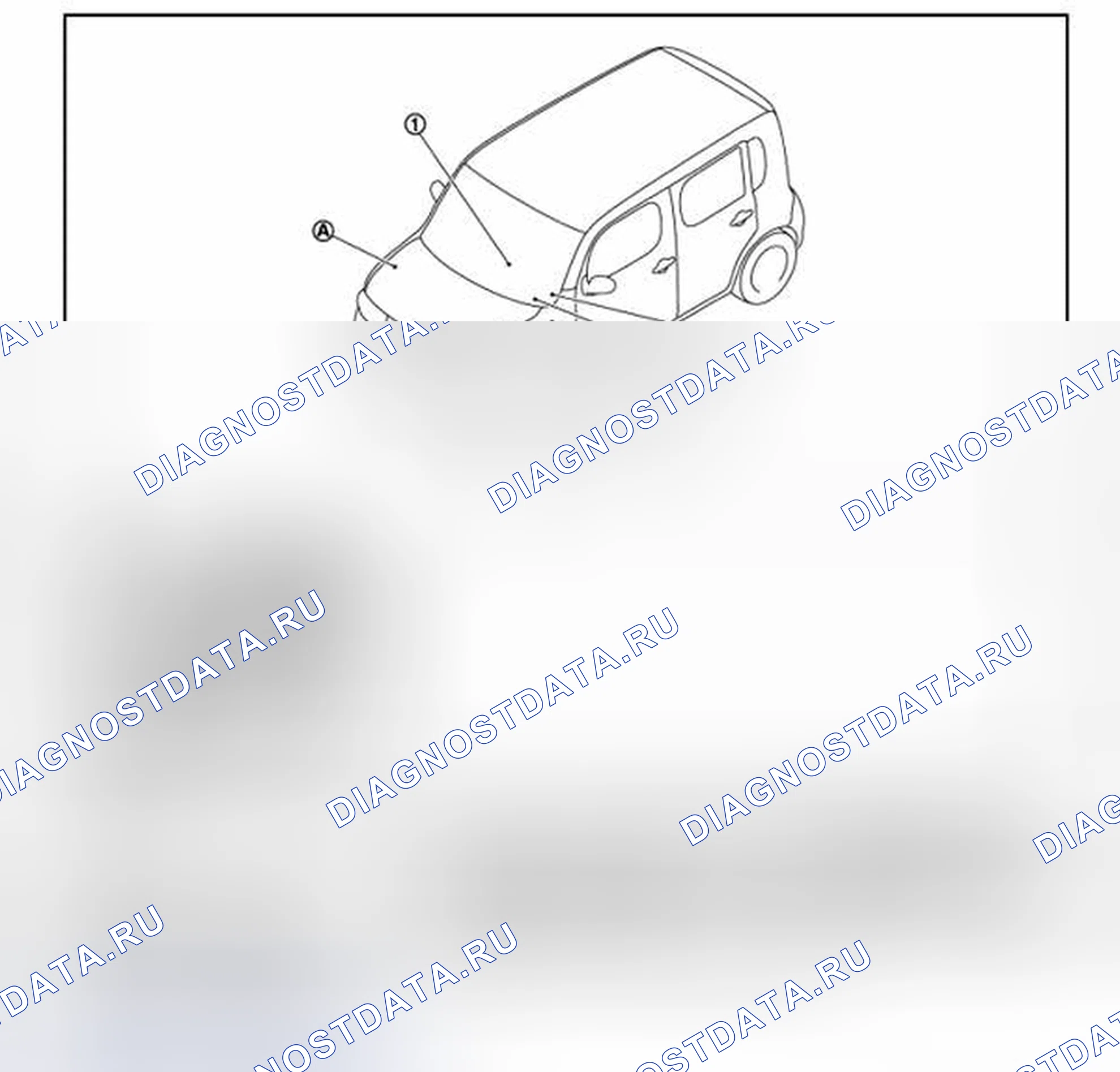 Рис. 55: Расположение компонентов. Nissan Cube III