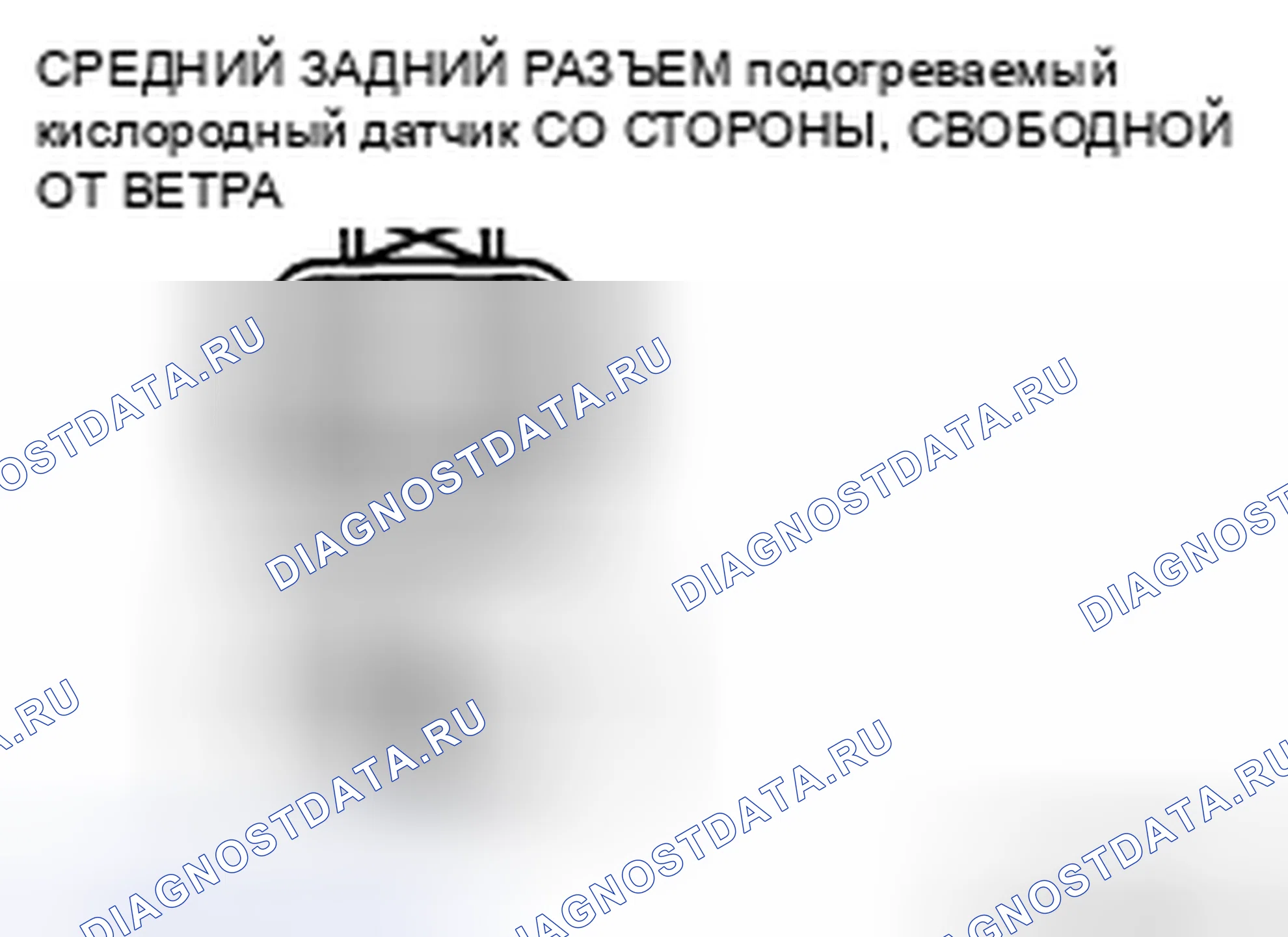 Рис. 99: Средняя / задняя цепь подогреваемый кислородный датчик, проверка на обрыв / короткое замыкание (датчик). Honda CR-V IV