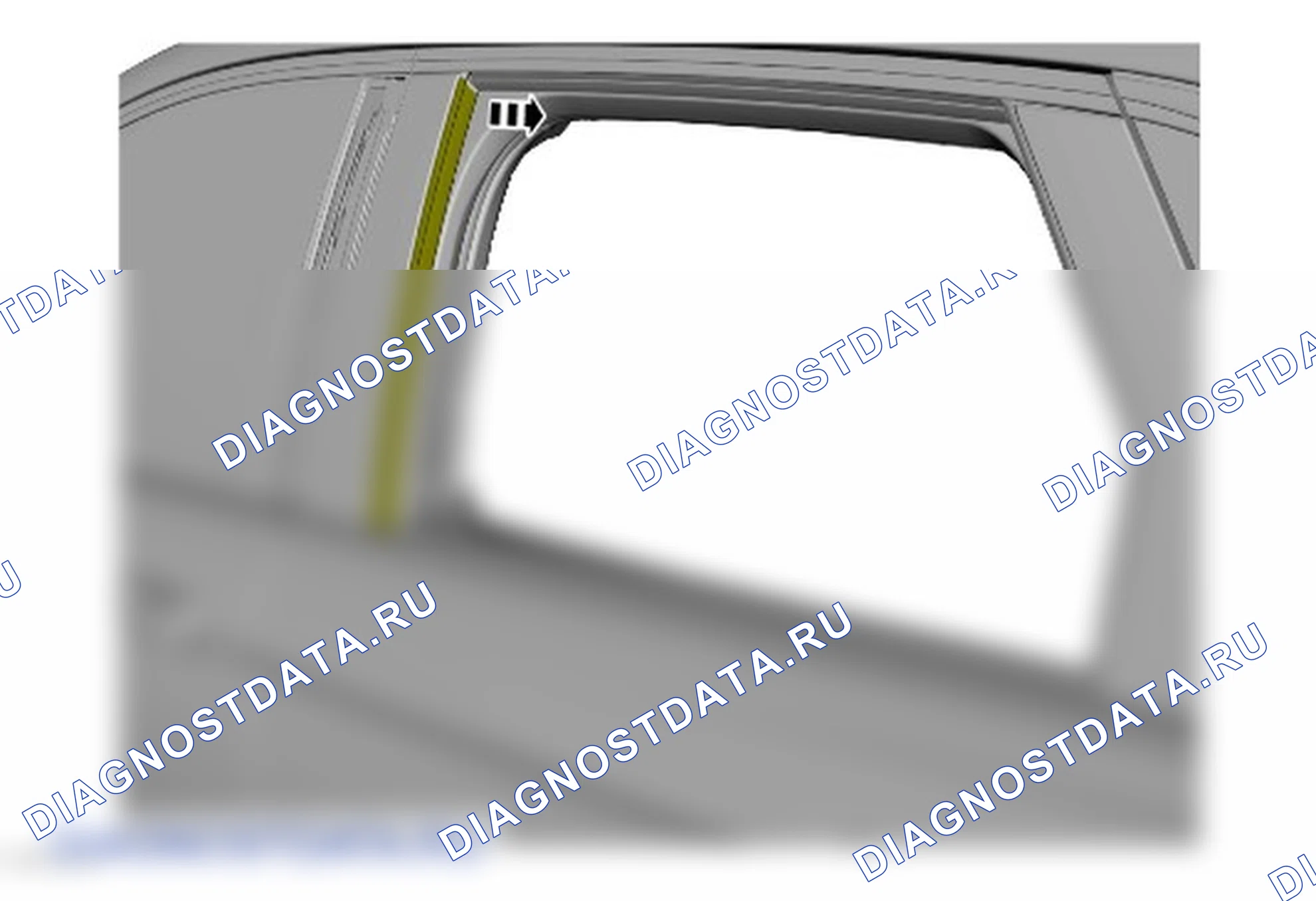 Как снять и установить верхний молдинг задней двери. Ford S-MAX II