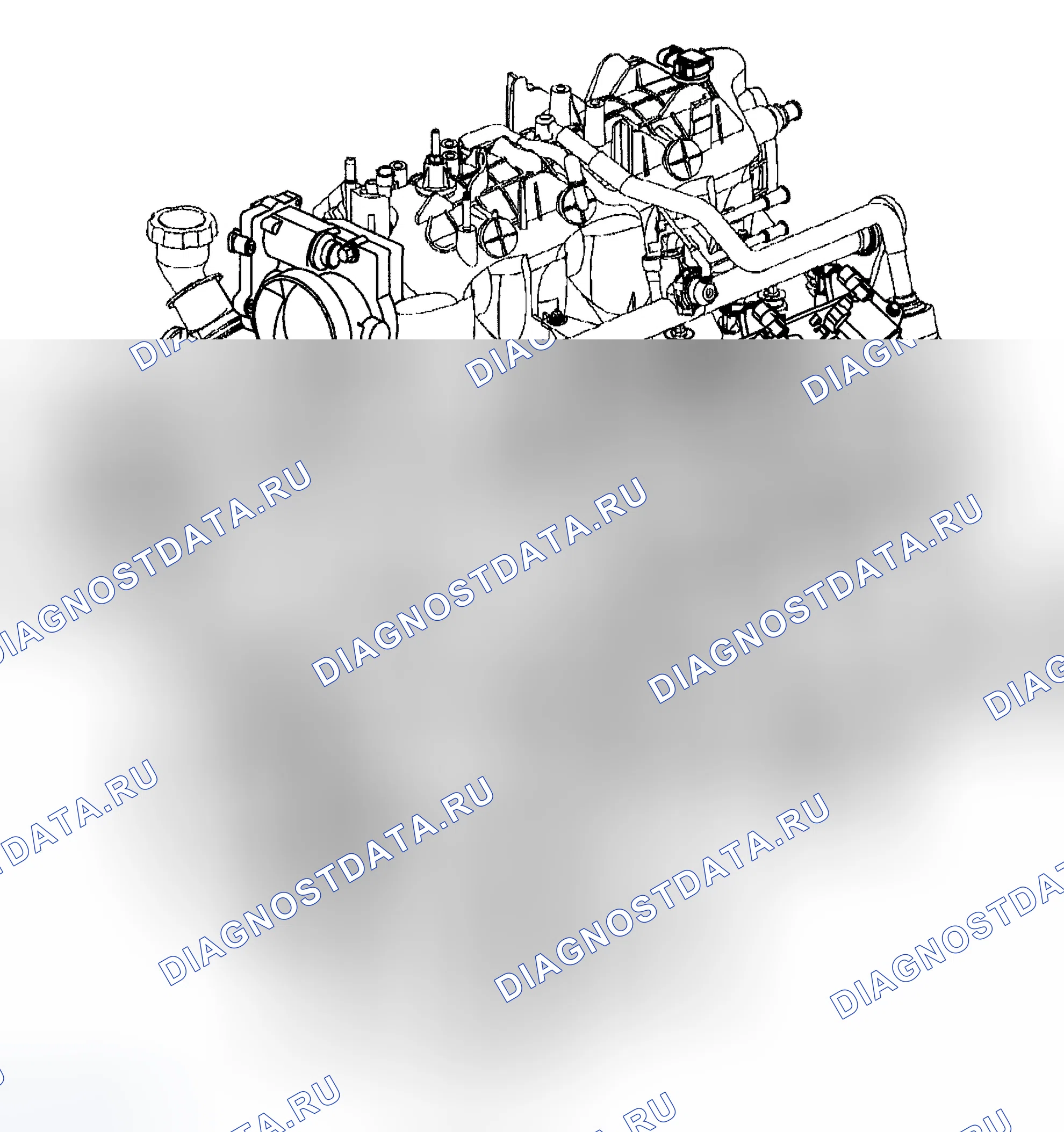 Рис. 52: 5,3-литровый двигатель V8. Chevrolet TrailBlazer I