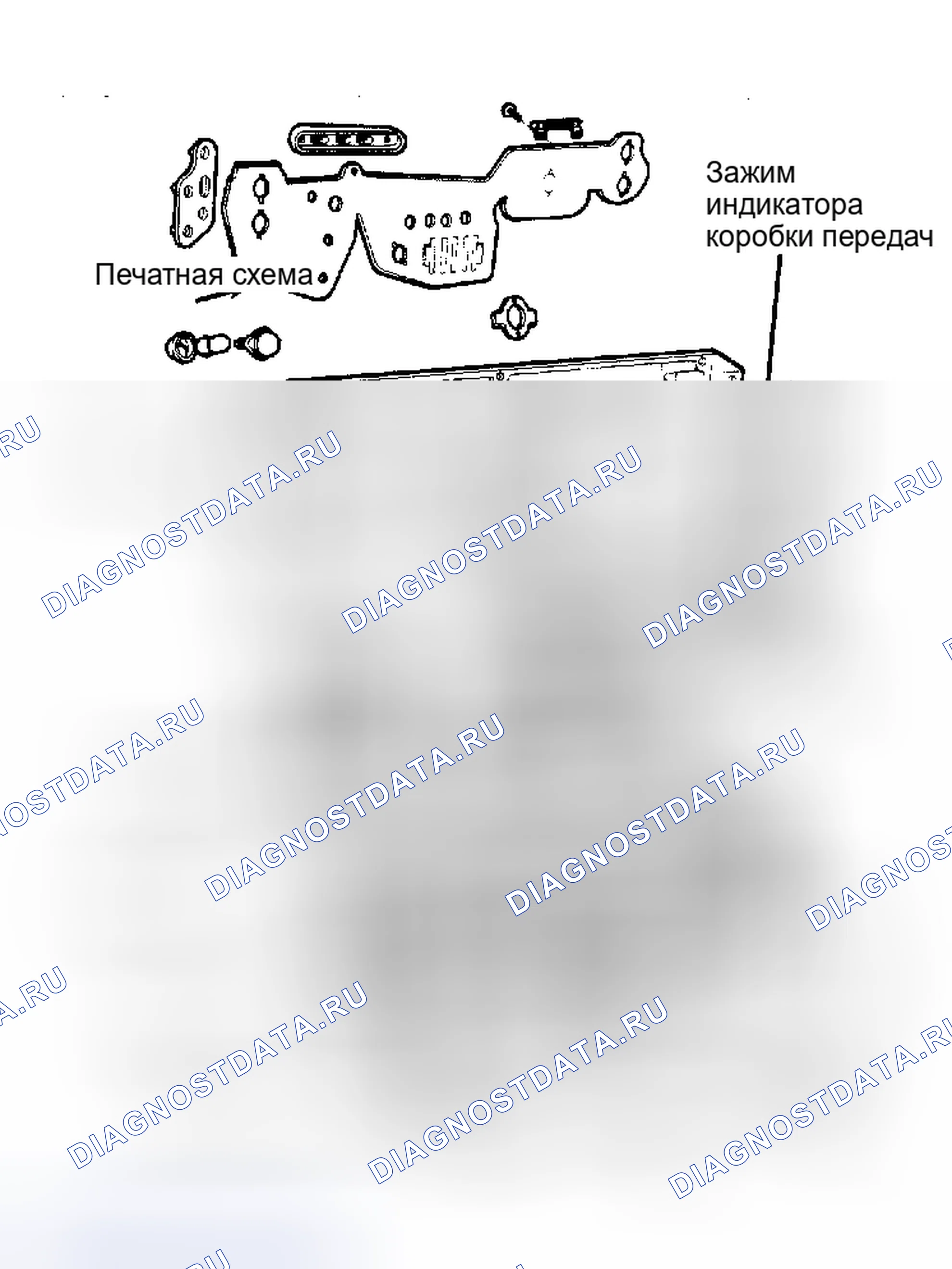 Рис. 3: Электронная приборная панель (LTD и Marquis). Mercury Marquis V