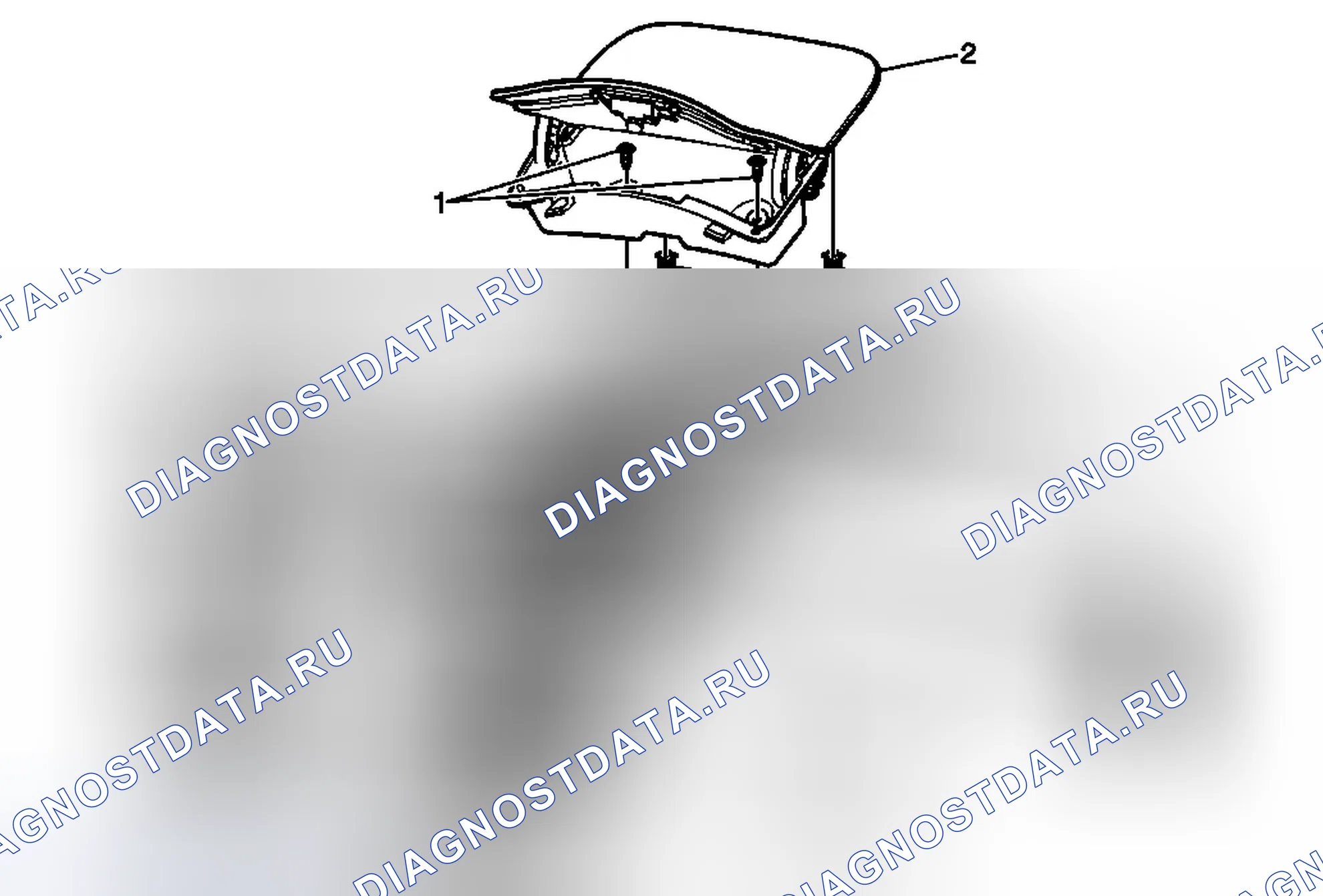 Рис. 146: Замена центрального отсека приборной панели (анклав). Chevrolet Traverse I