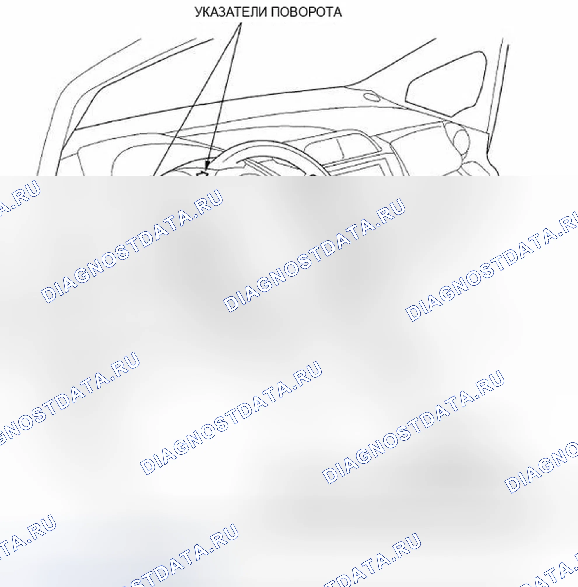 Рис. 50: Указатель расположения компонентов. Honda Fit GE