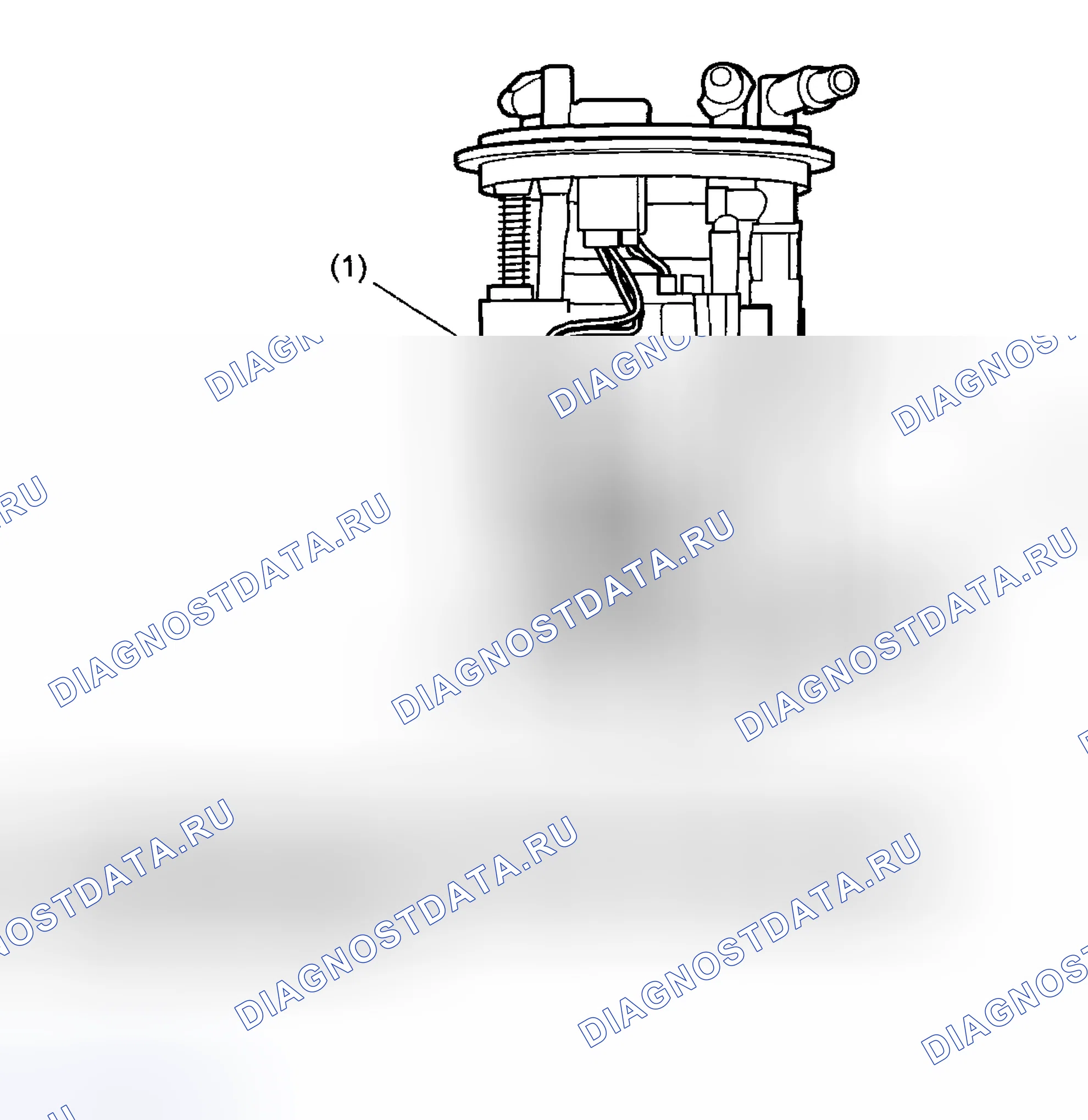 Рис. 9: ДАТЧИК УРОВНЯ ТОПЛИВА. Honda Vezel I