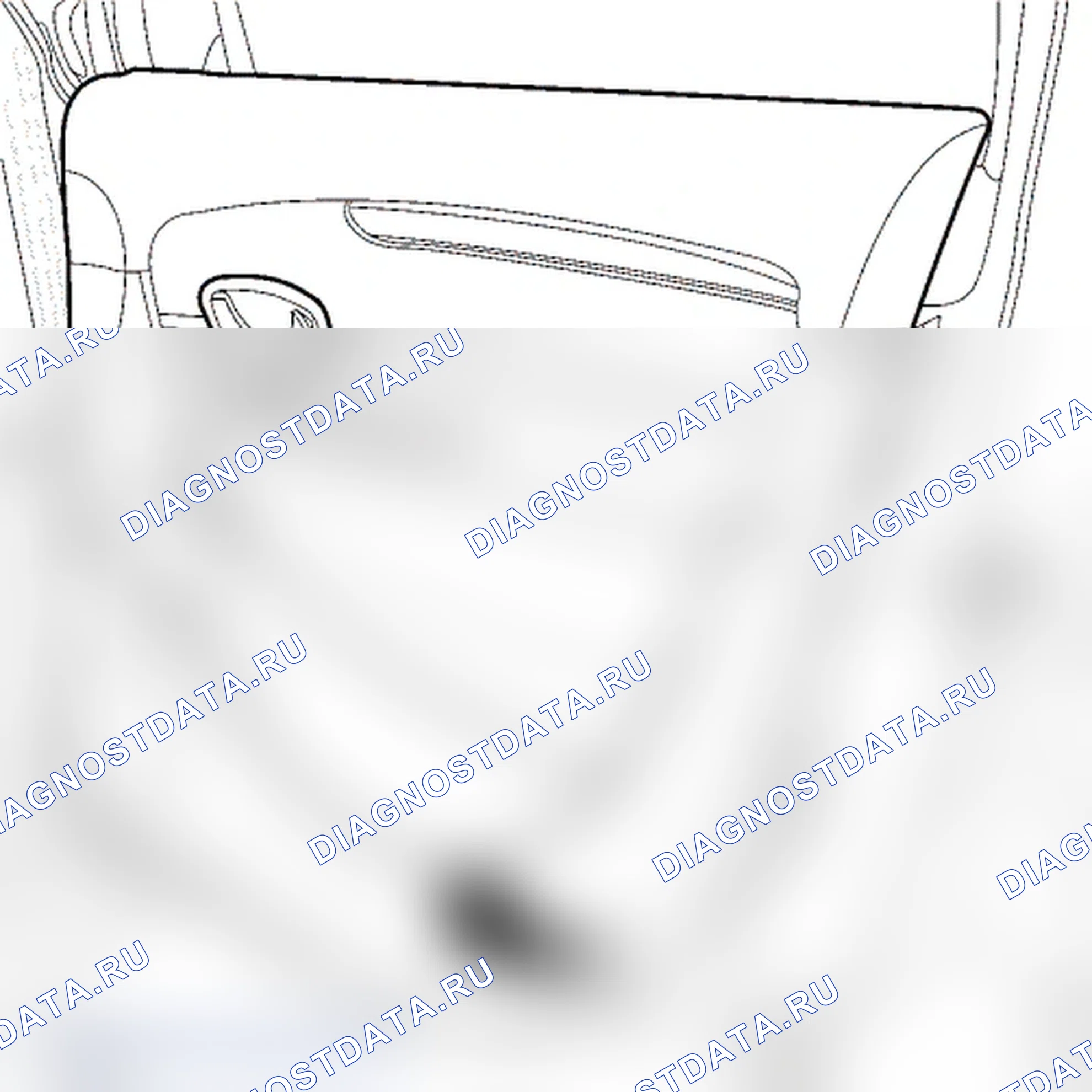 Облицовка передней двери. Renault Megane III