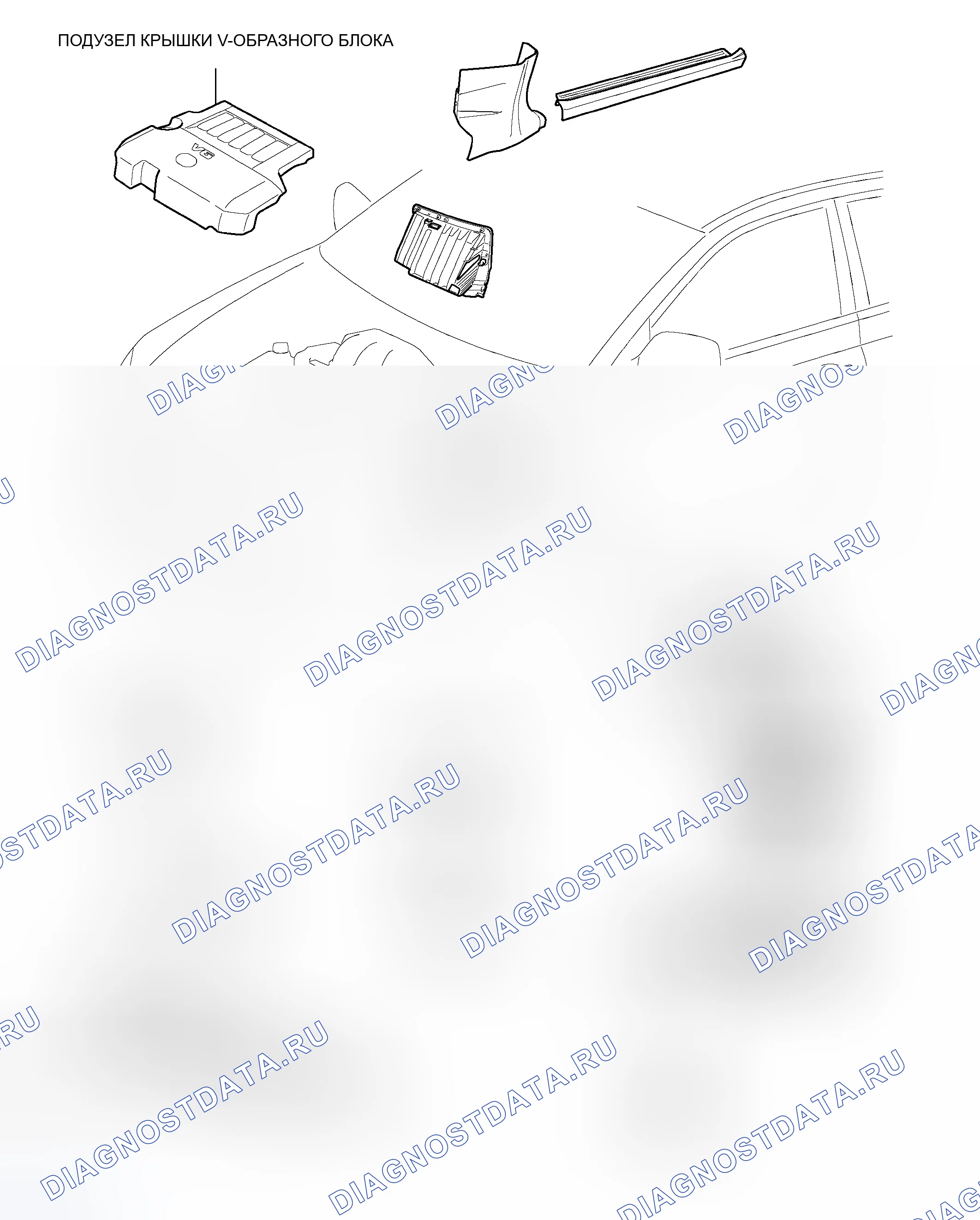 Рис. 7: КОМПОНЕНТЫ. Toyota Avalon XX30