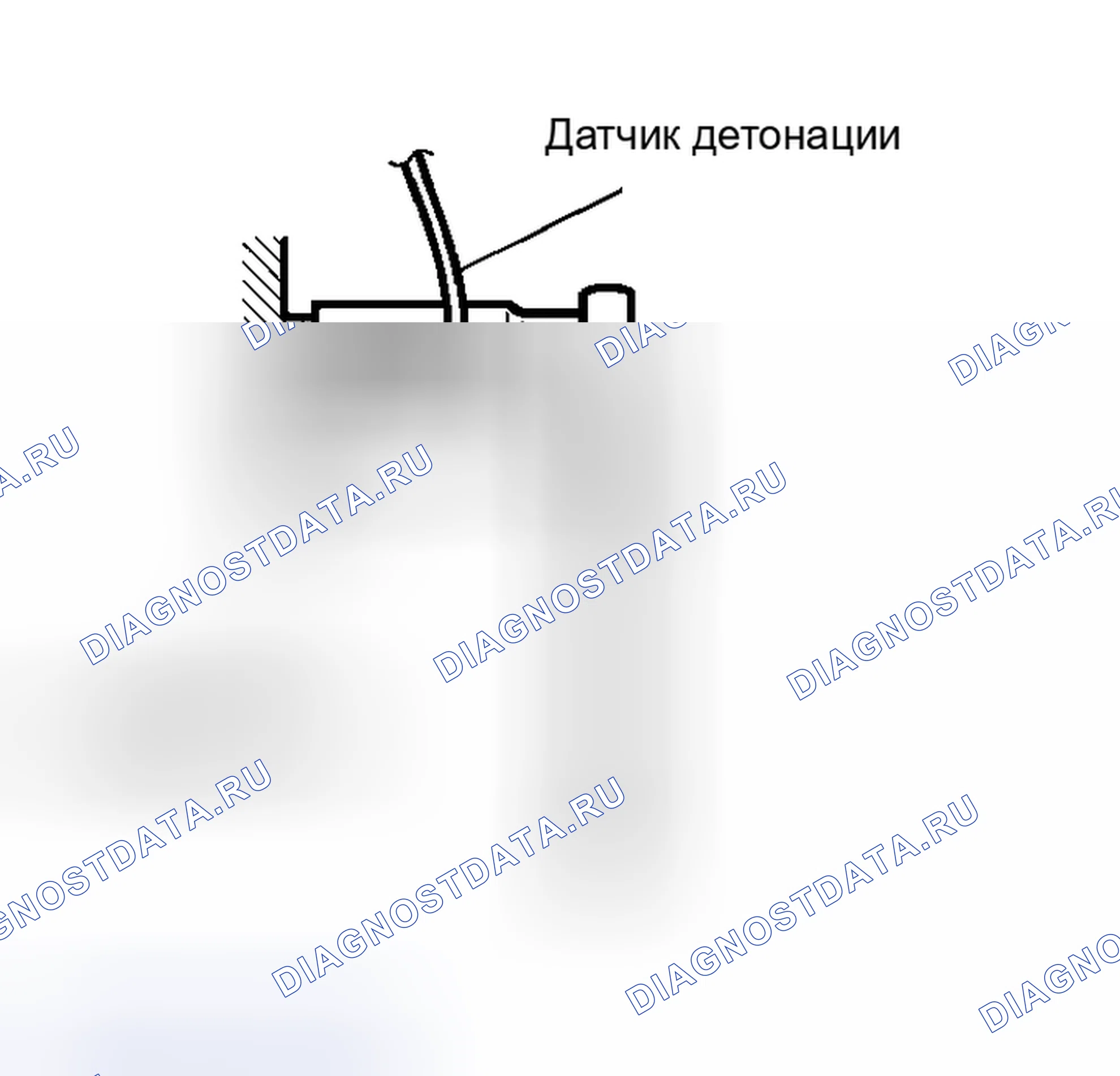 Рис. 28: < < A > > ДЕМОНТАЖ ДАТЧИКА ДЕТОНАЦИИ. Mitsubishi Lancer IX рестайлинг