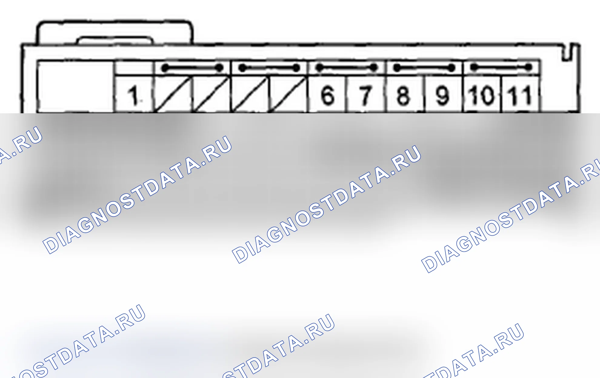 Рис. 51: Входы и выходы модуля SRS разъема B (39P). Acura MDX II рестайлинг