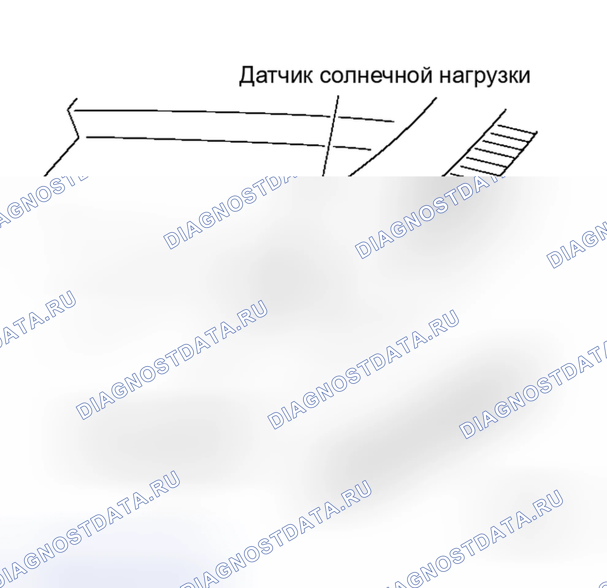 Рис. 198: Датчик солнечной нагрузки. Honda Prelude I